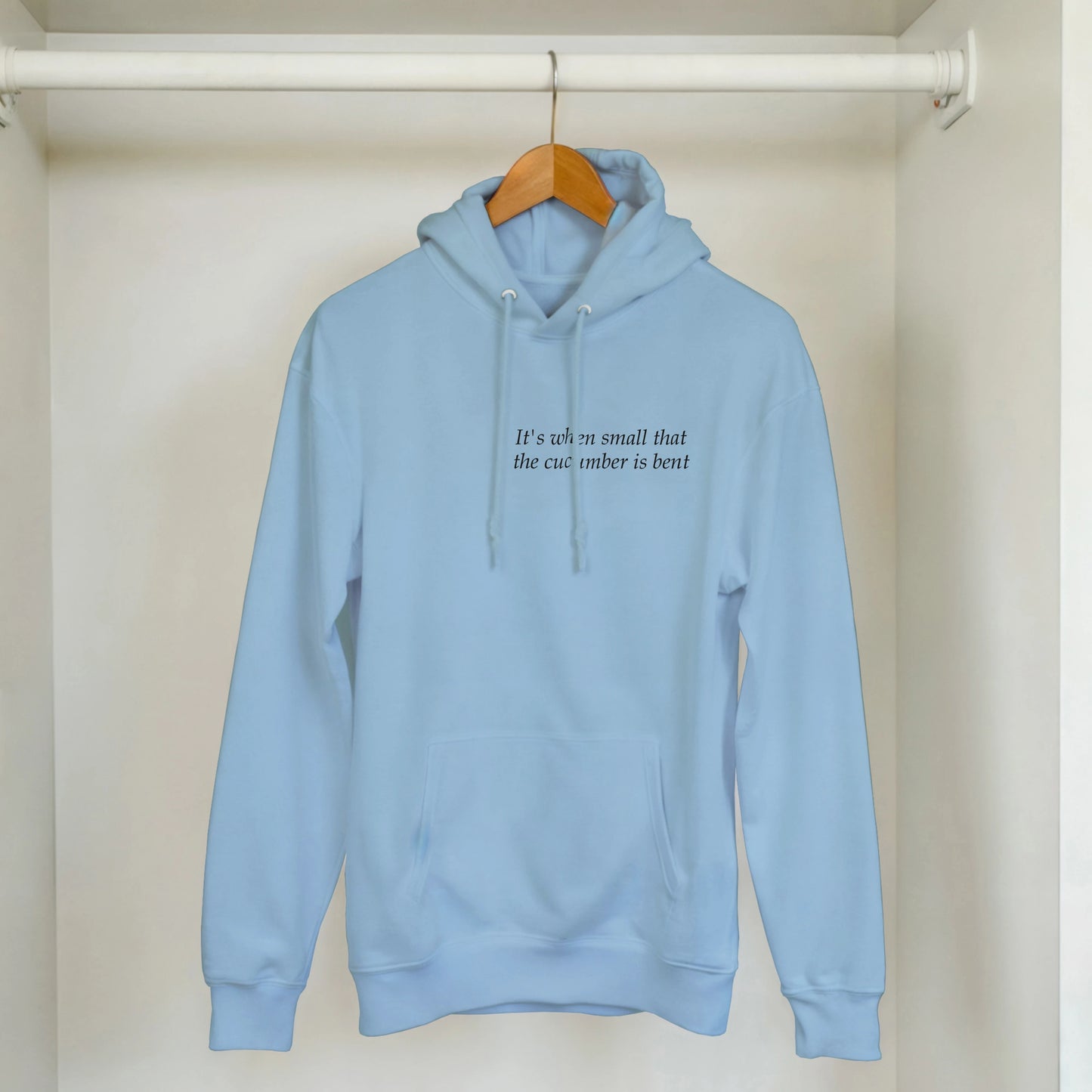 It's when small that the cucumber is bent - Hoodie