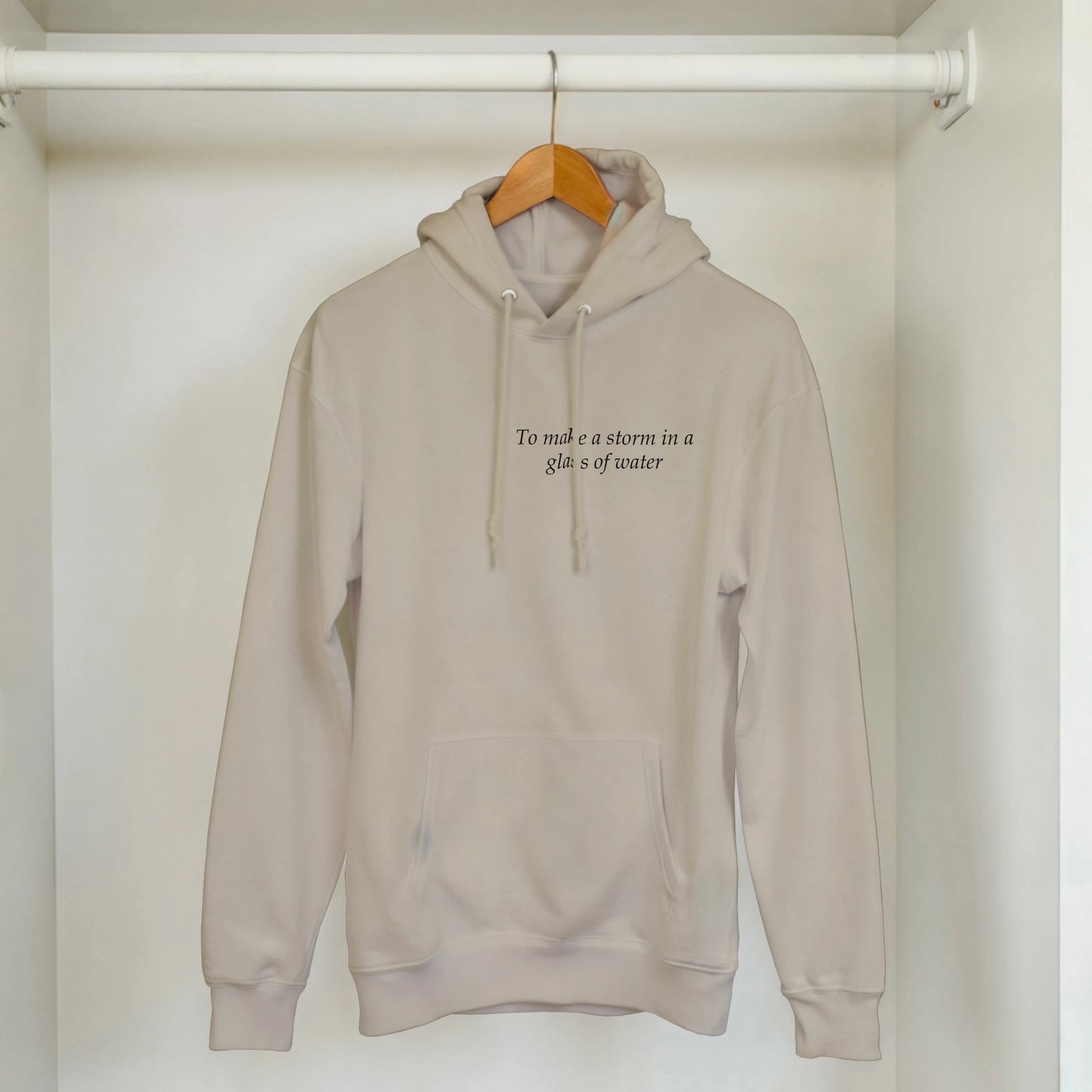 to make a storm in glass of water - Hoodie