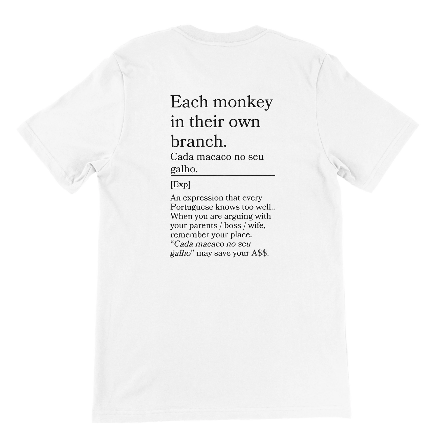 Each monkey in their own branch - T-shirt