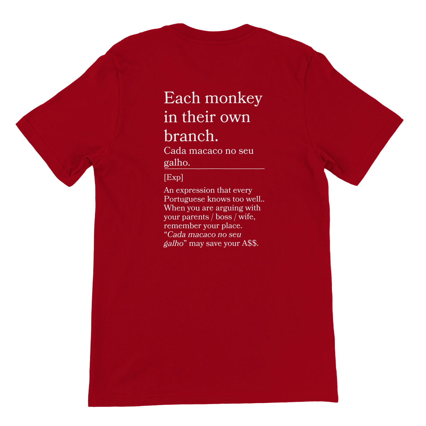 Each monkey in their own branch - T-shirt