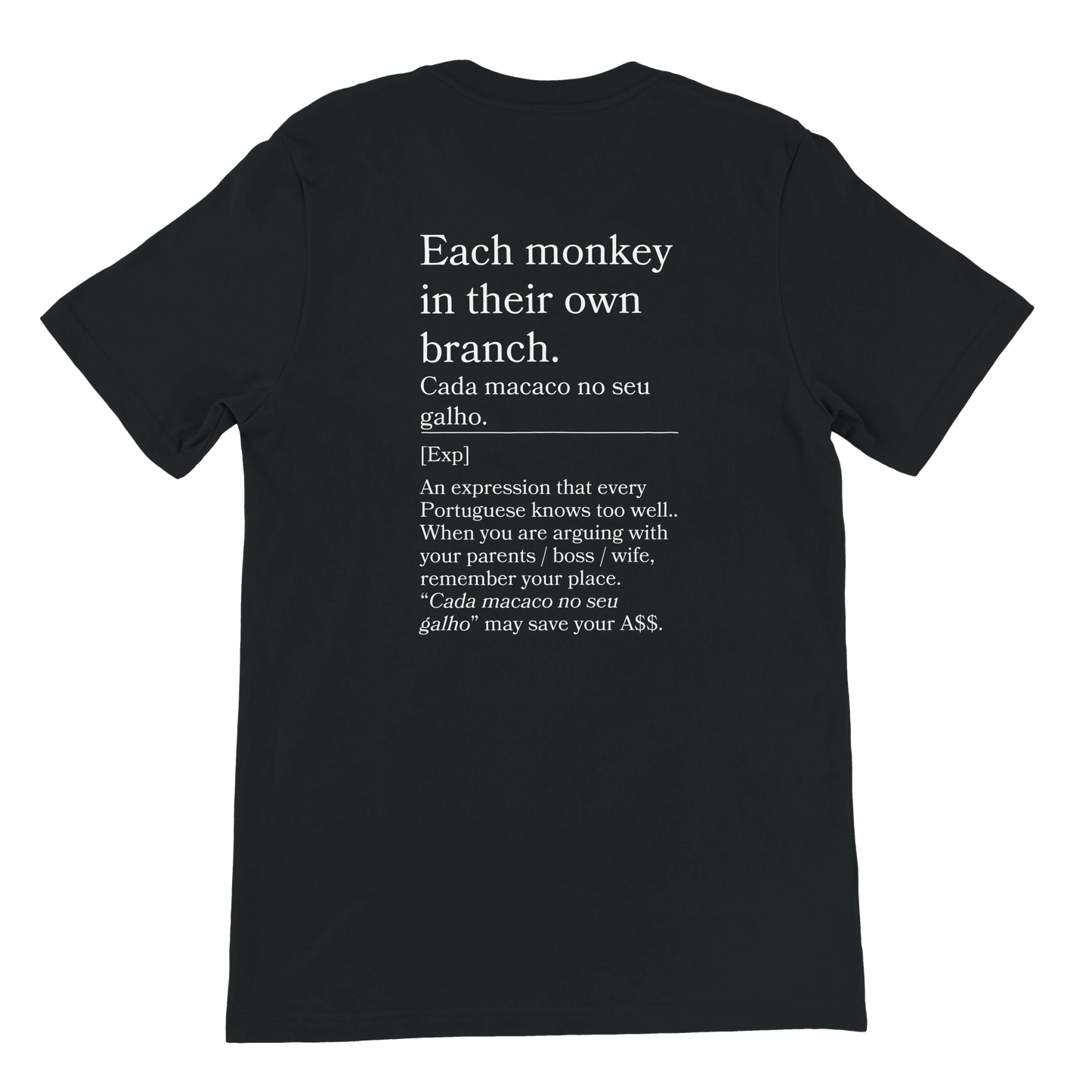 Each monkey in their own branch - T-shirt