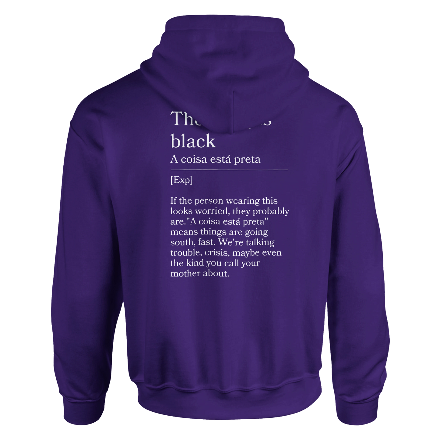 The thing is black - Hoodie