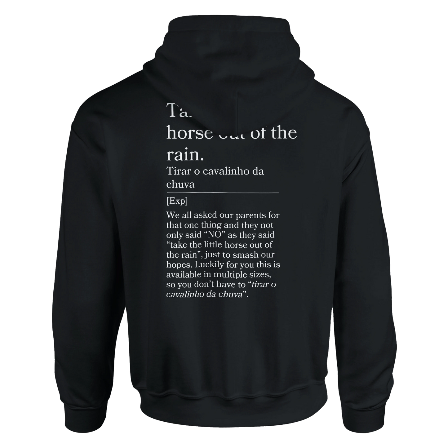 Take the little horse out of the rain - Hoodie