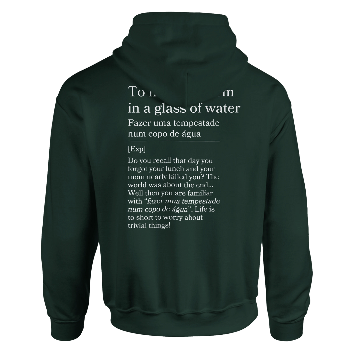 to make a storm in glass of water - Hoodie