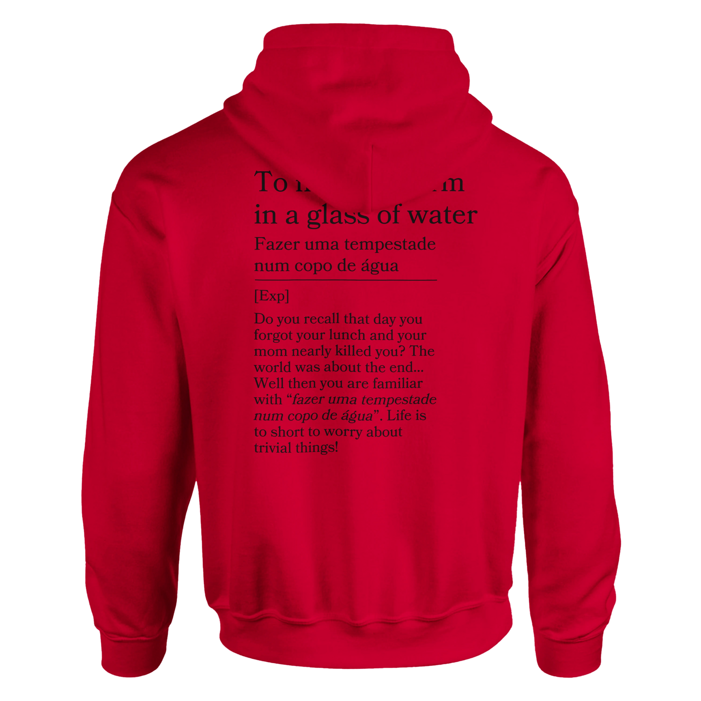 to make a storm in glass of water - Hoodie