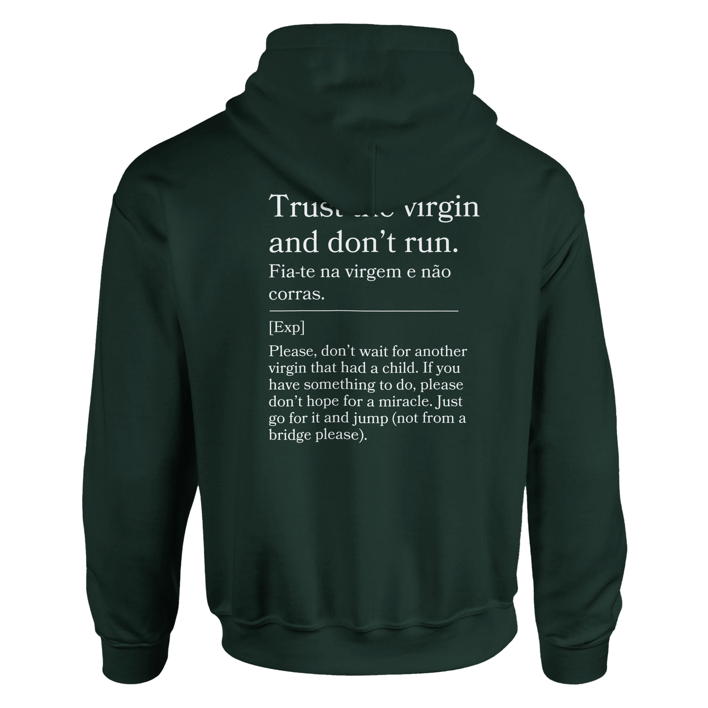 Trust the virgin and don't run - Hoodie