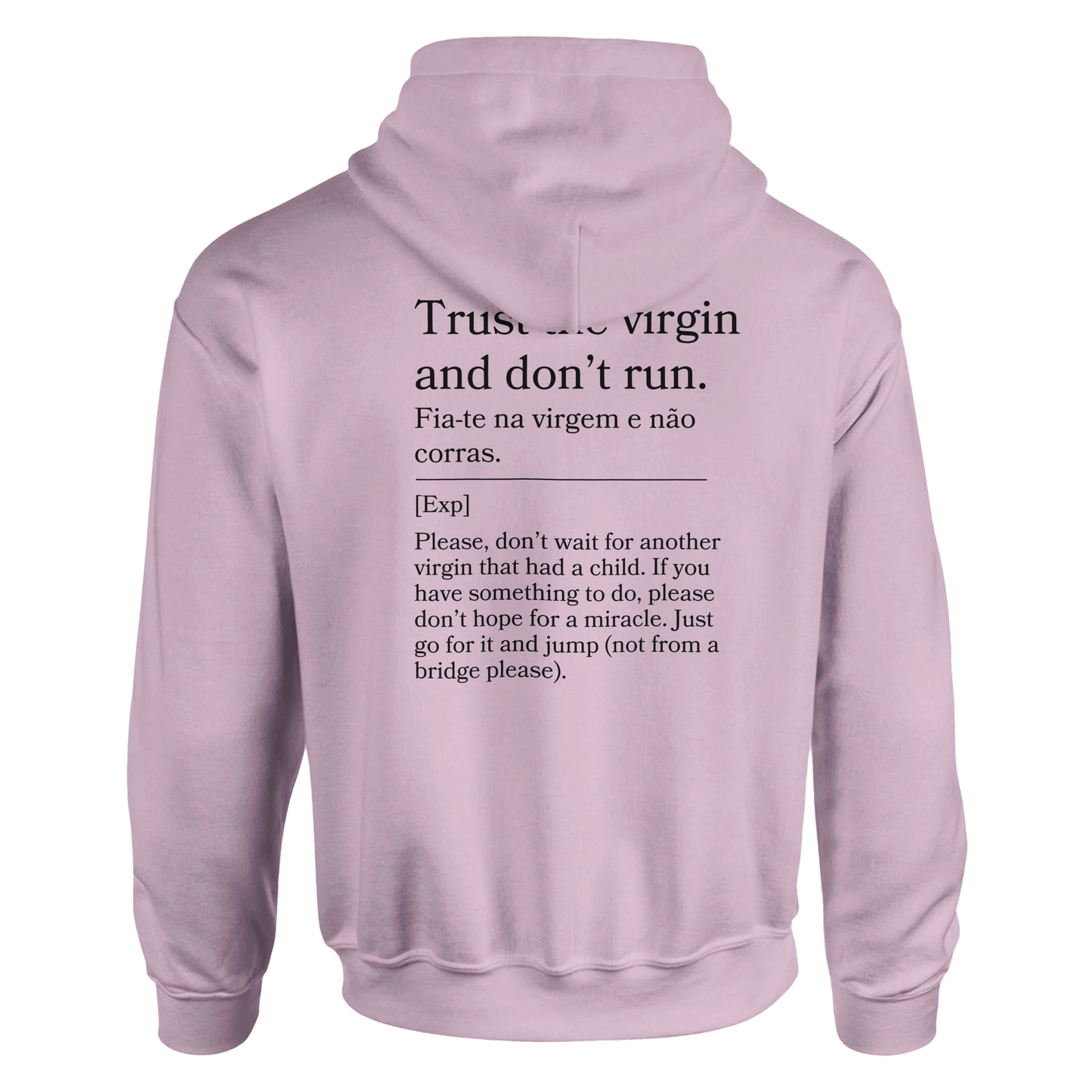 Trust the virgin and don't run - Hoodie