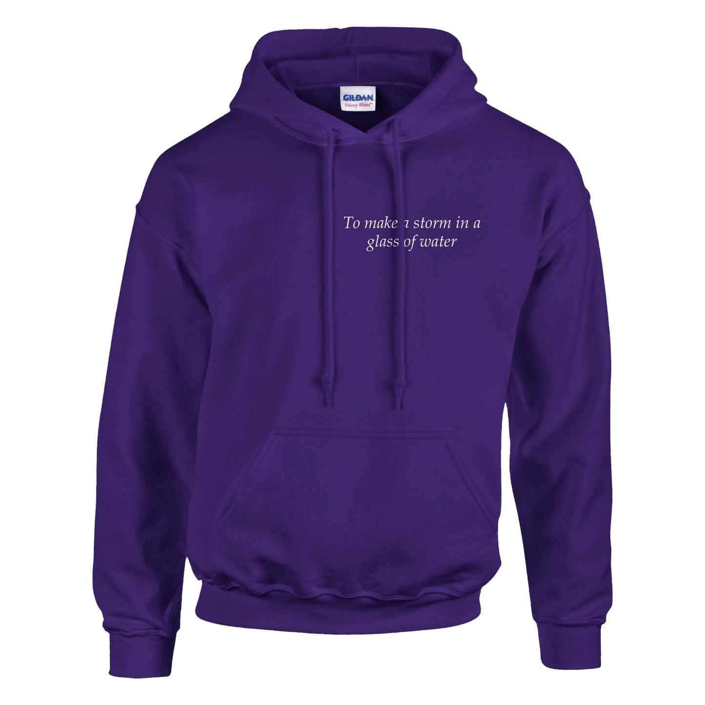 to make a storm in glass of water - Hoodie