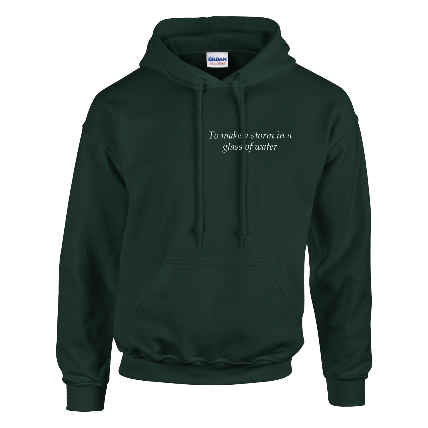 to make a storm in glass of water - Hoodie