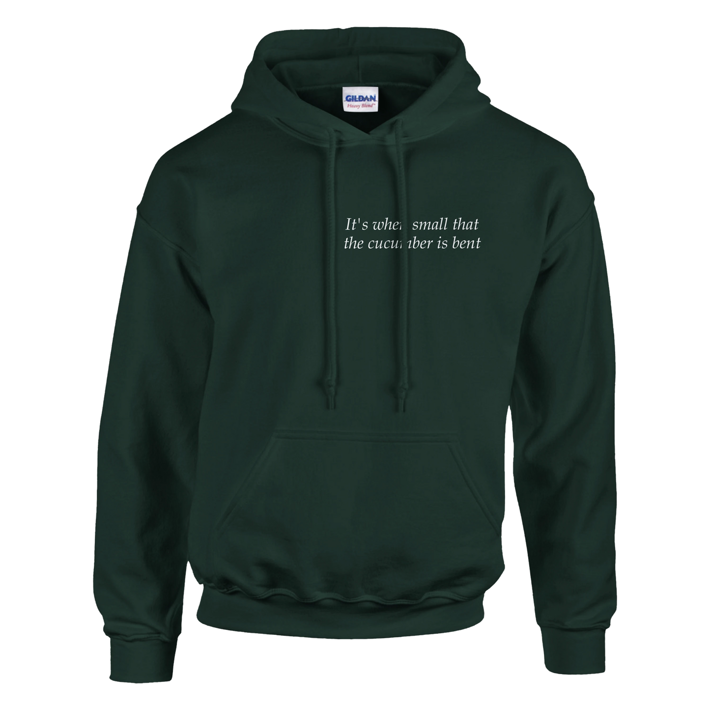 It's when small that the cucumber is bent - Hoodie