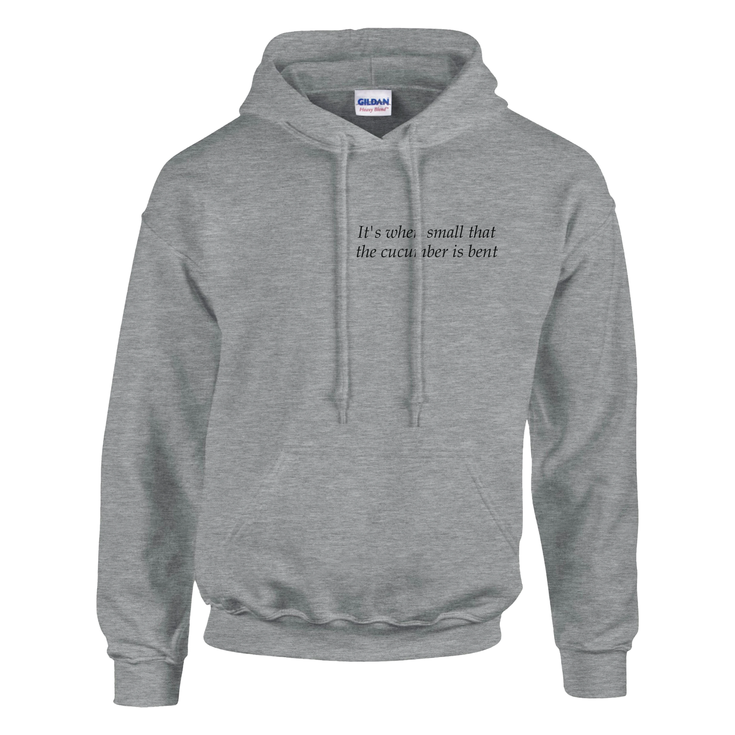 It's when small that the cucumber is bent - Hoodie