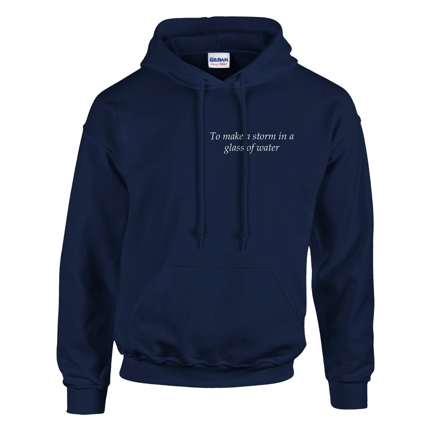 to make a storm in glass of water - Hoodie