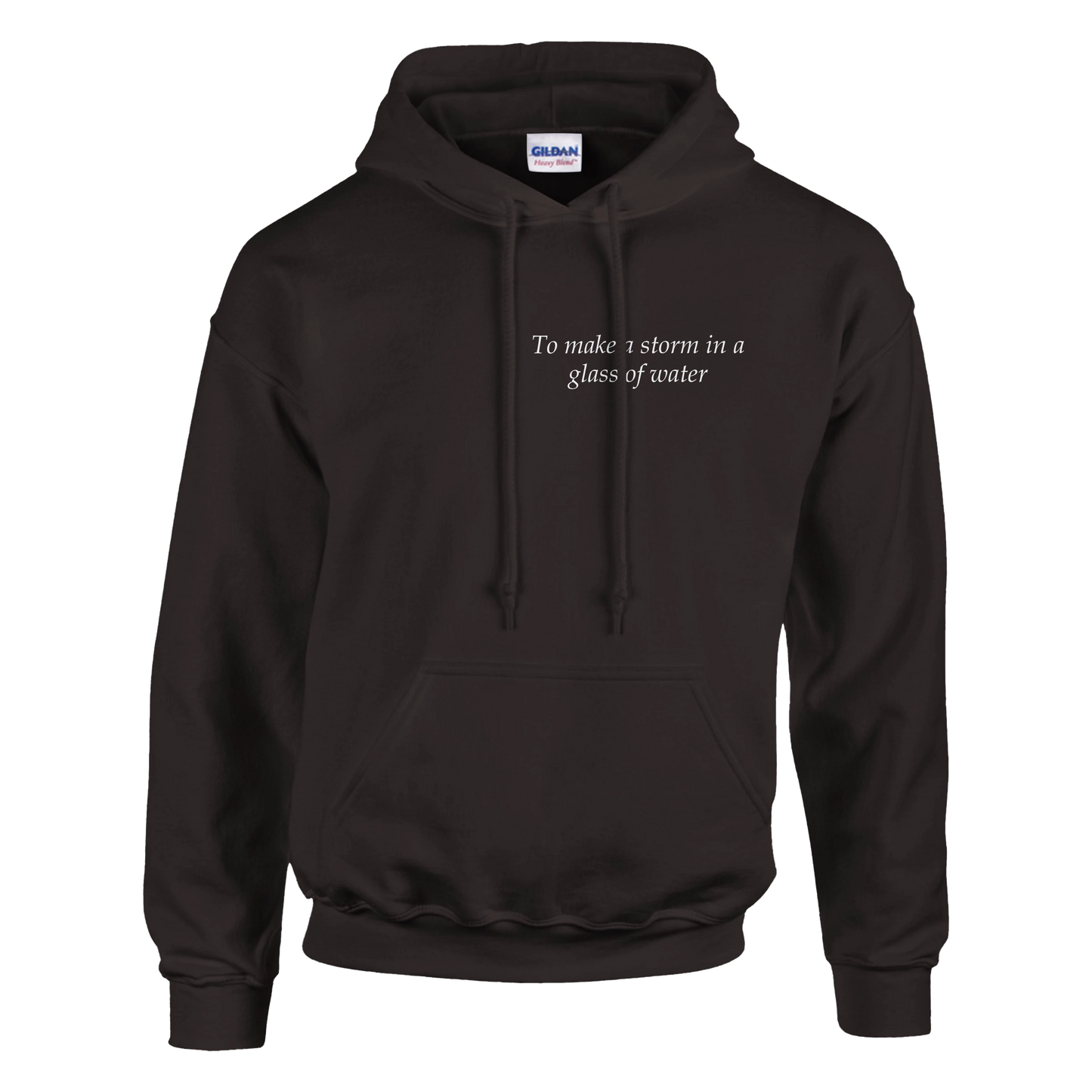 to make a storm in glass of water - Hoodie