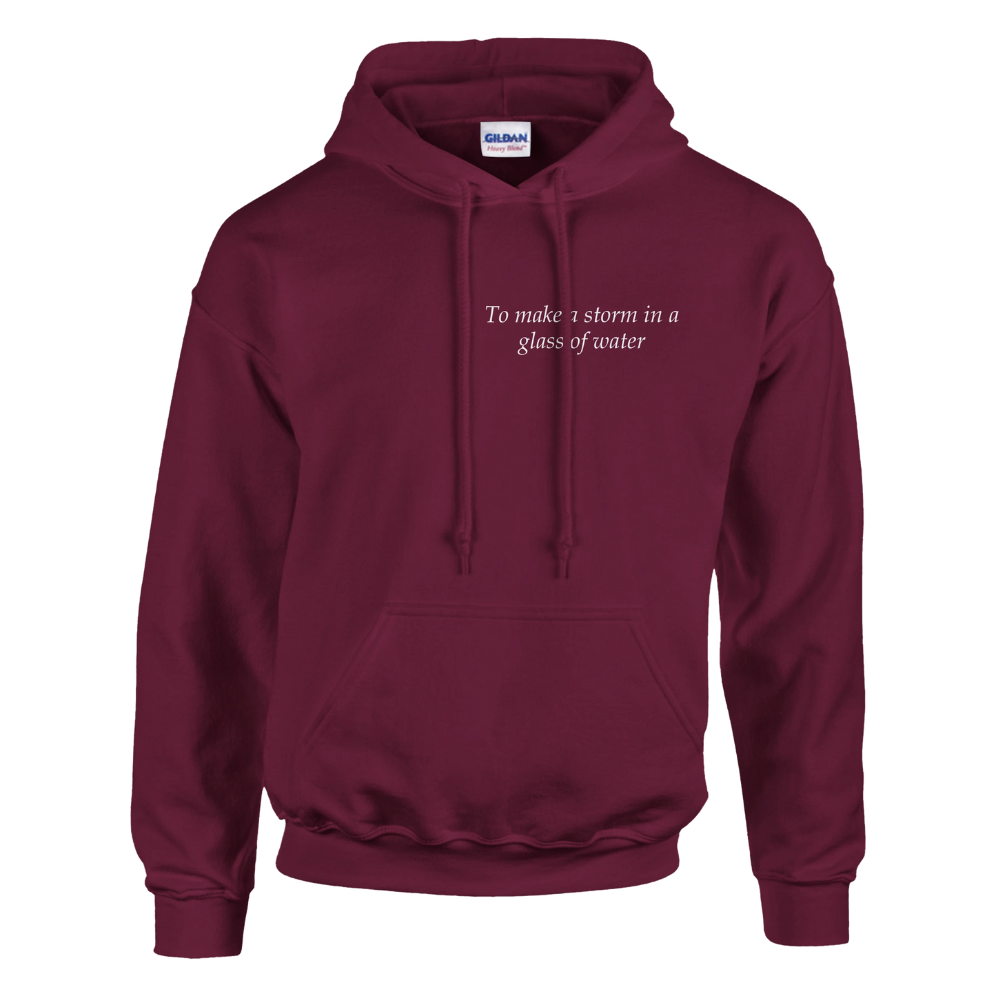 to make a storm in glass of water - Hoodie