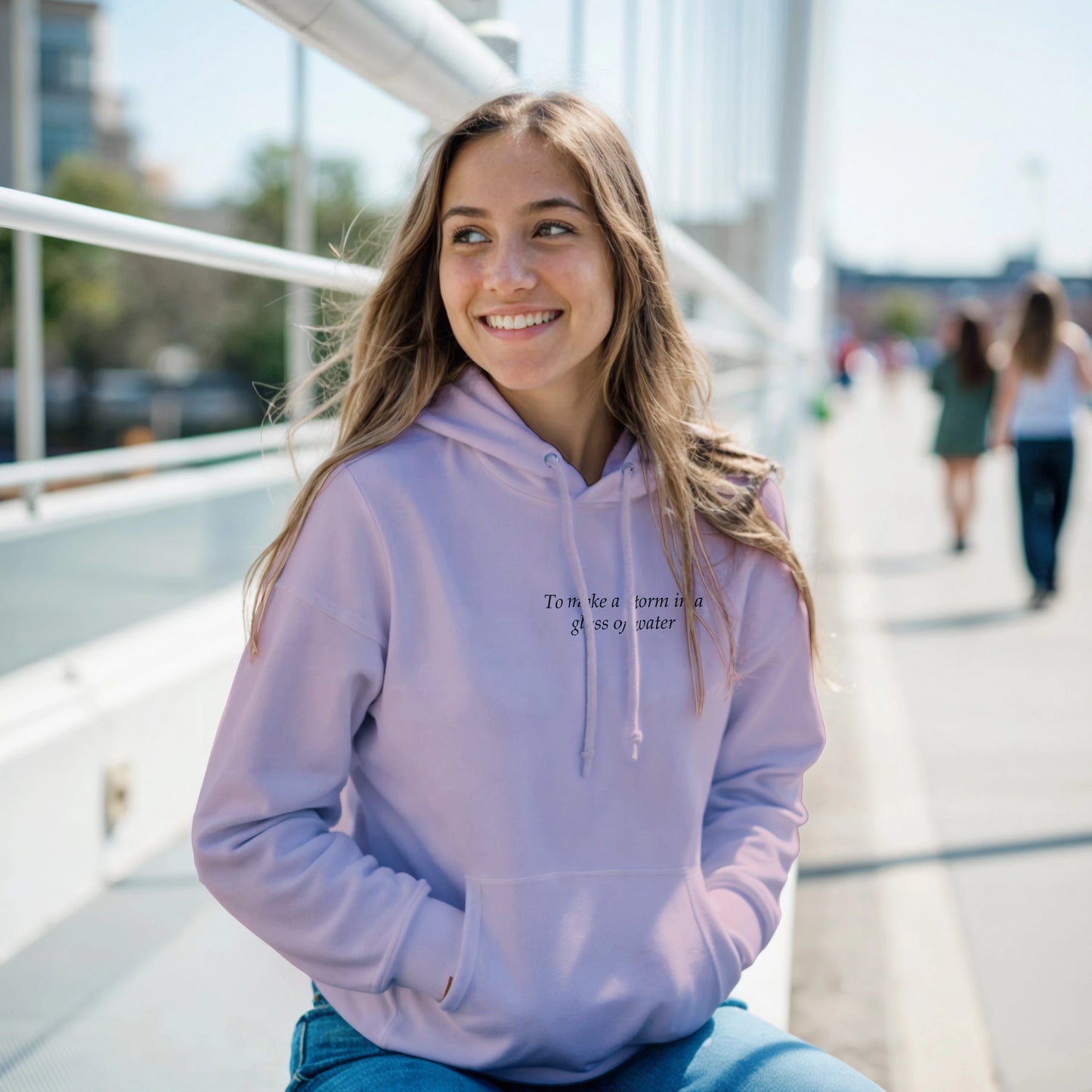 to make a storm in glass of water - Hoodie