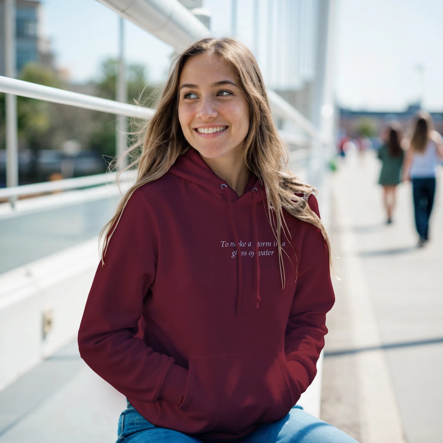 to make a storm in glass of water - Hoodie