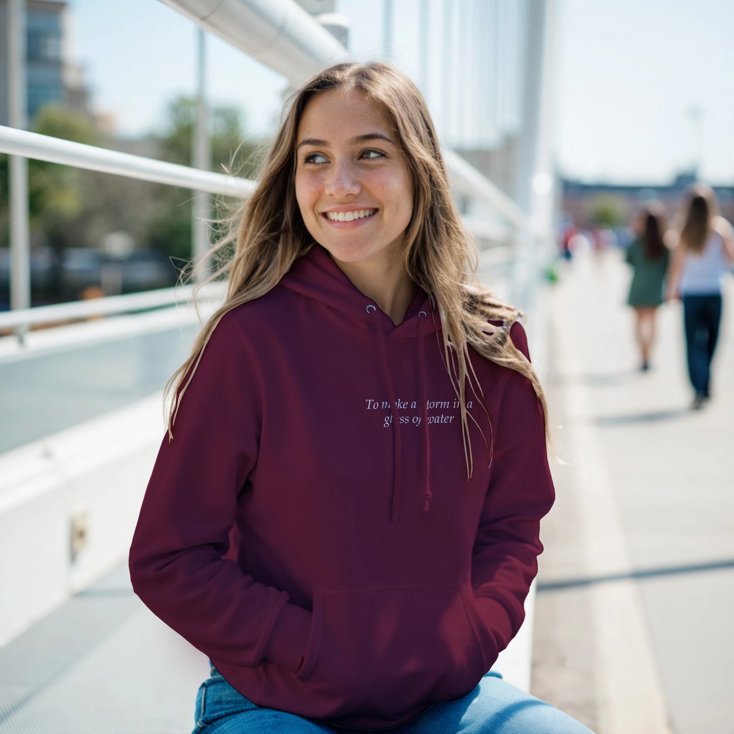 to make a storm in glass of water - Hoodie
