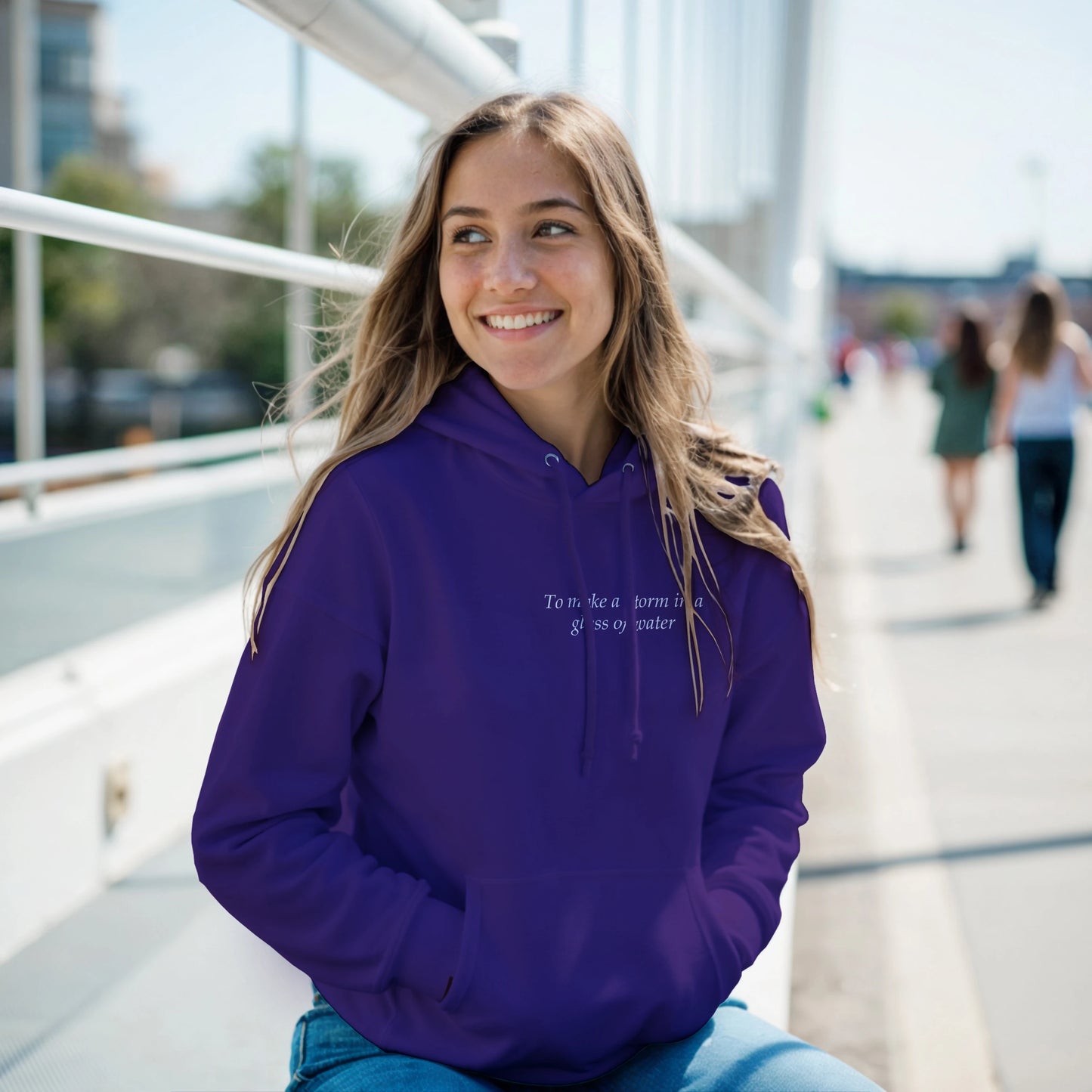 to make a storm in glass of water - Hoodie