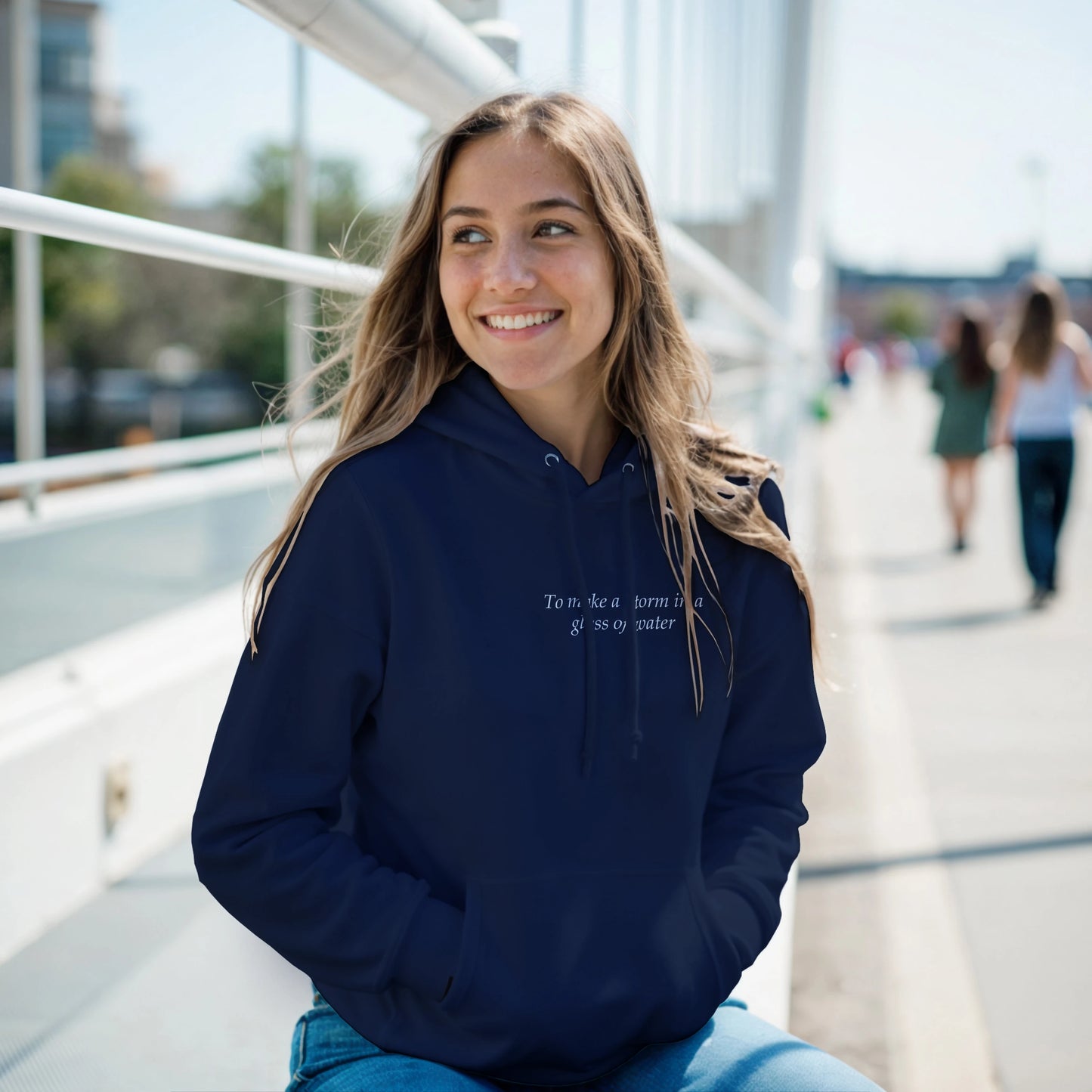 to make a storm in glass of water - Hoodie