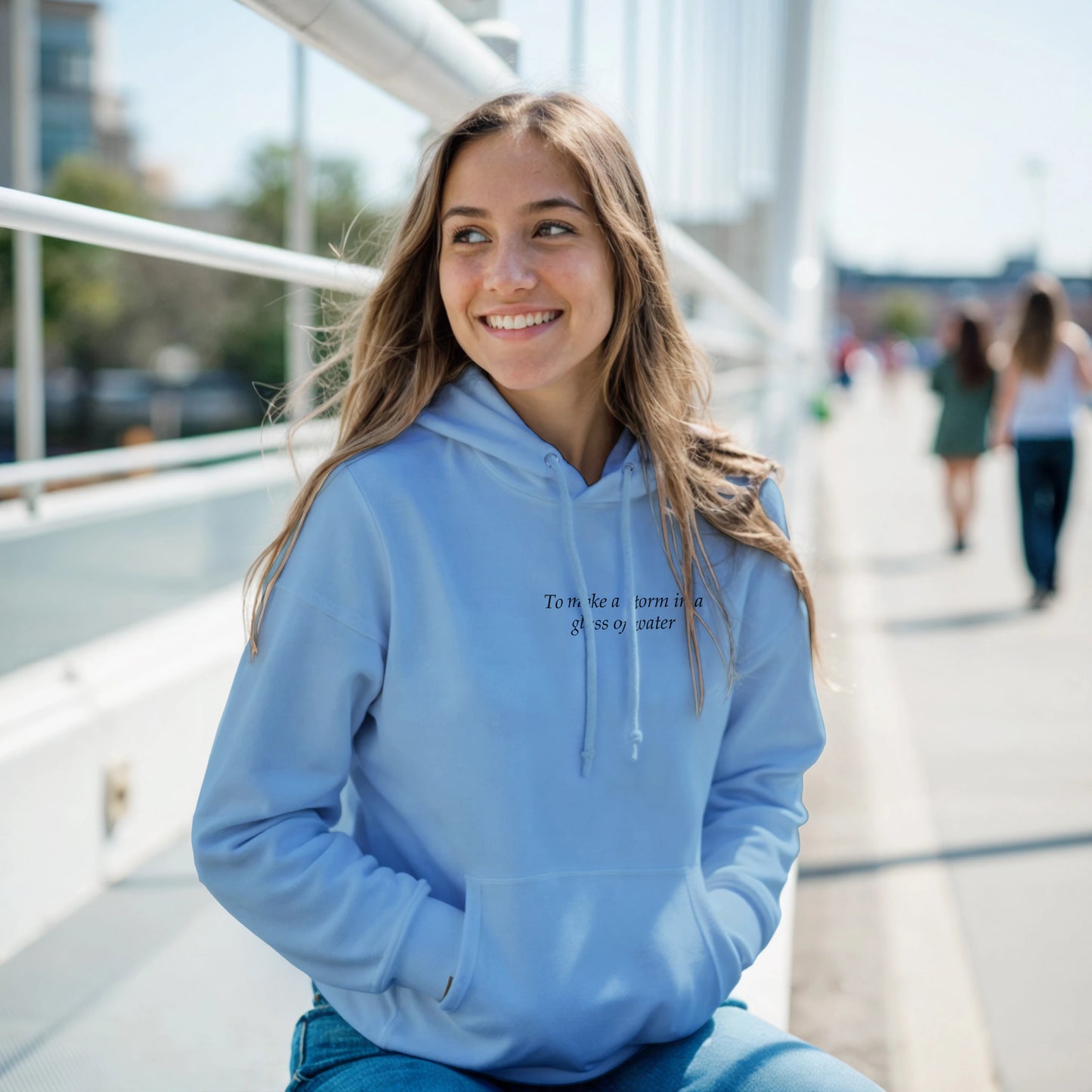 to make a storm in glass of water - Hoodie