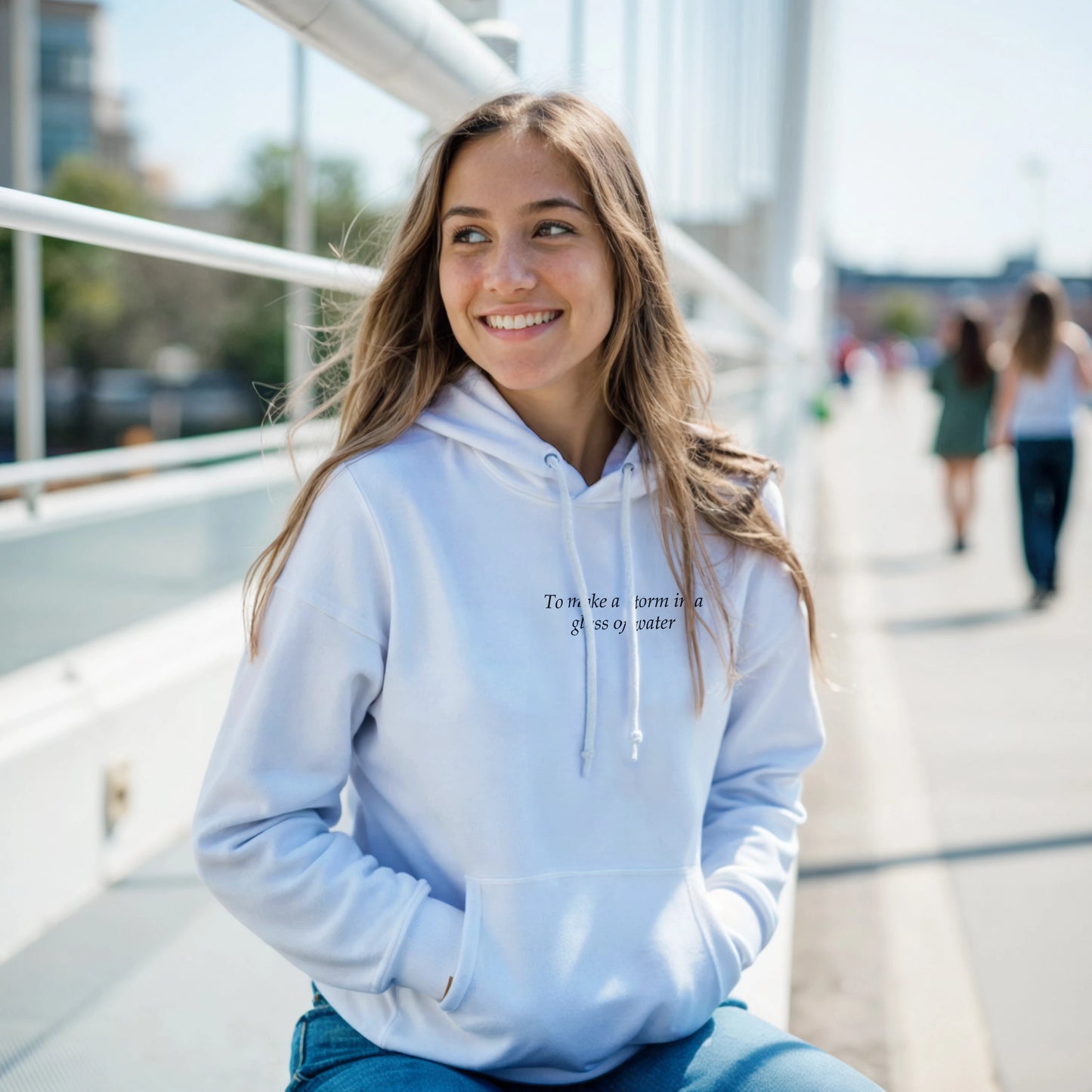 to make a storm in glass of water - Hoodie