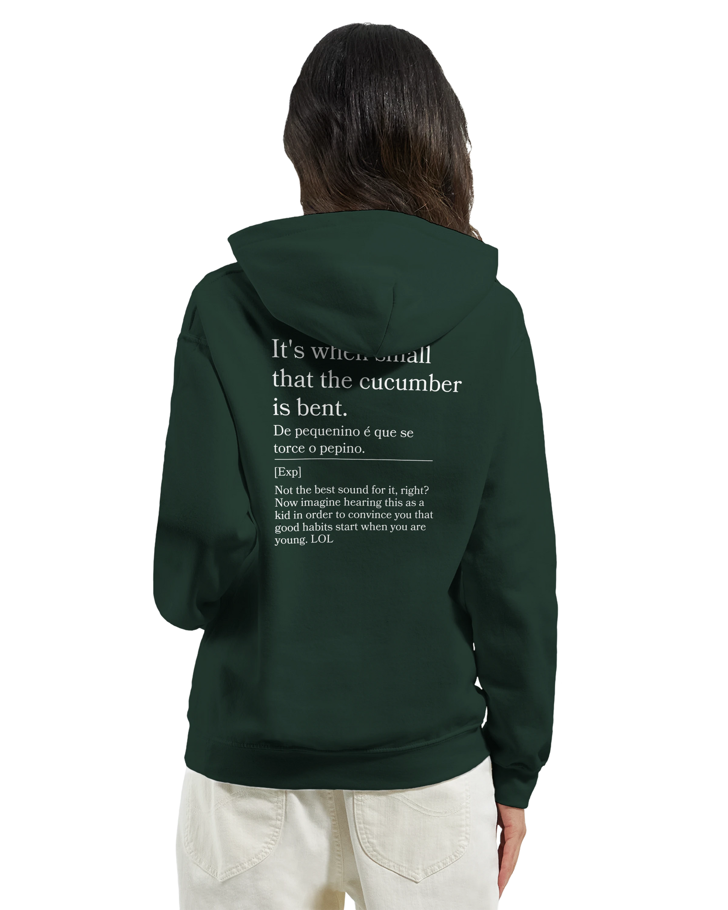 It's when small that the cucumber is bent - Hoodie