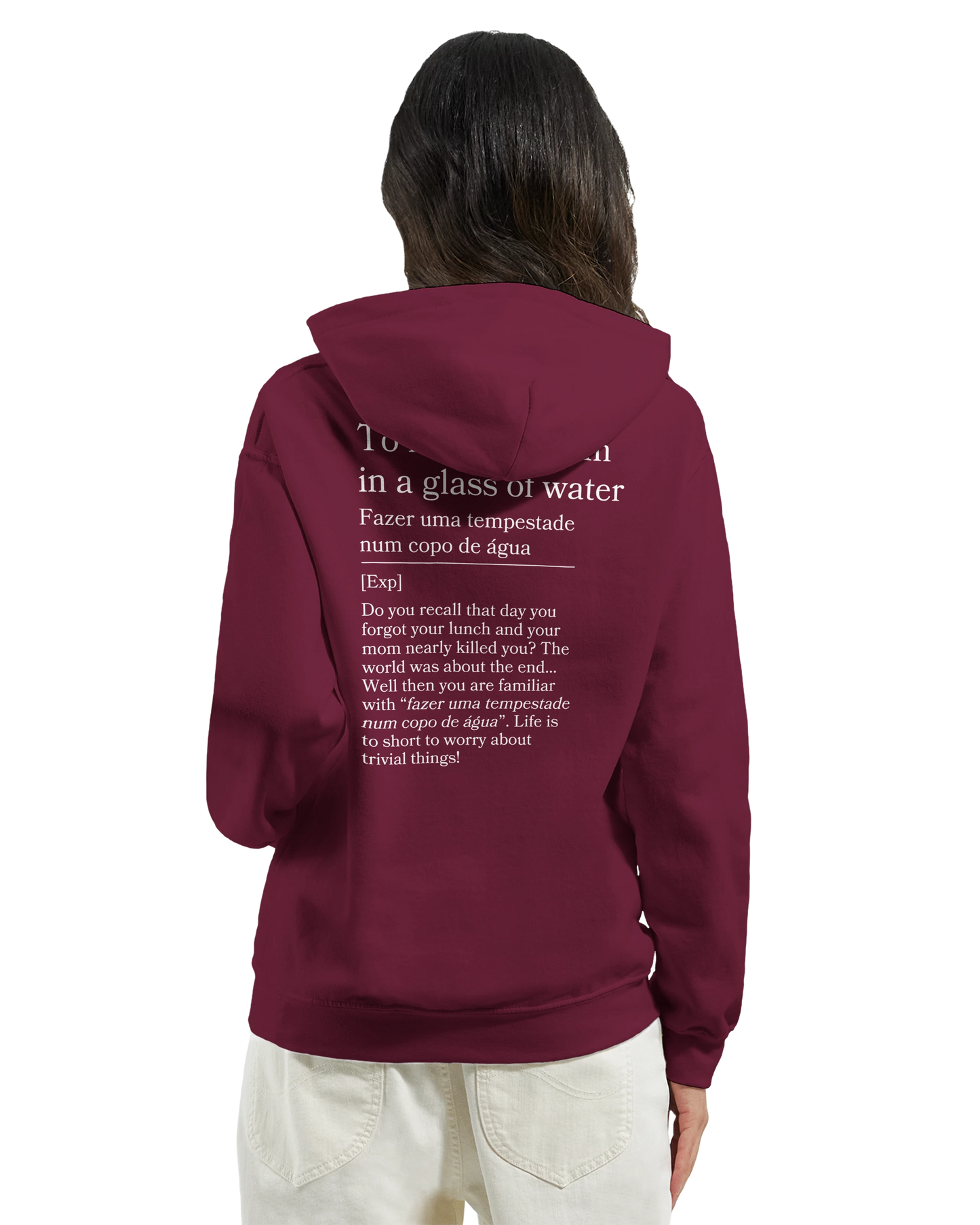 to make a storm in glass of water - Hoodie