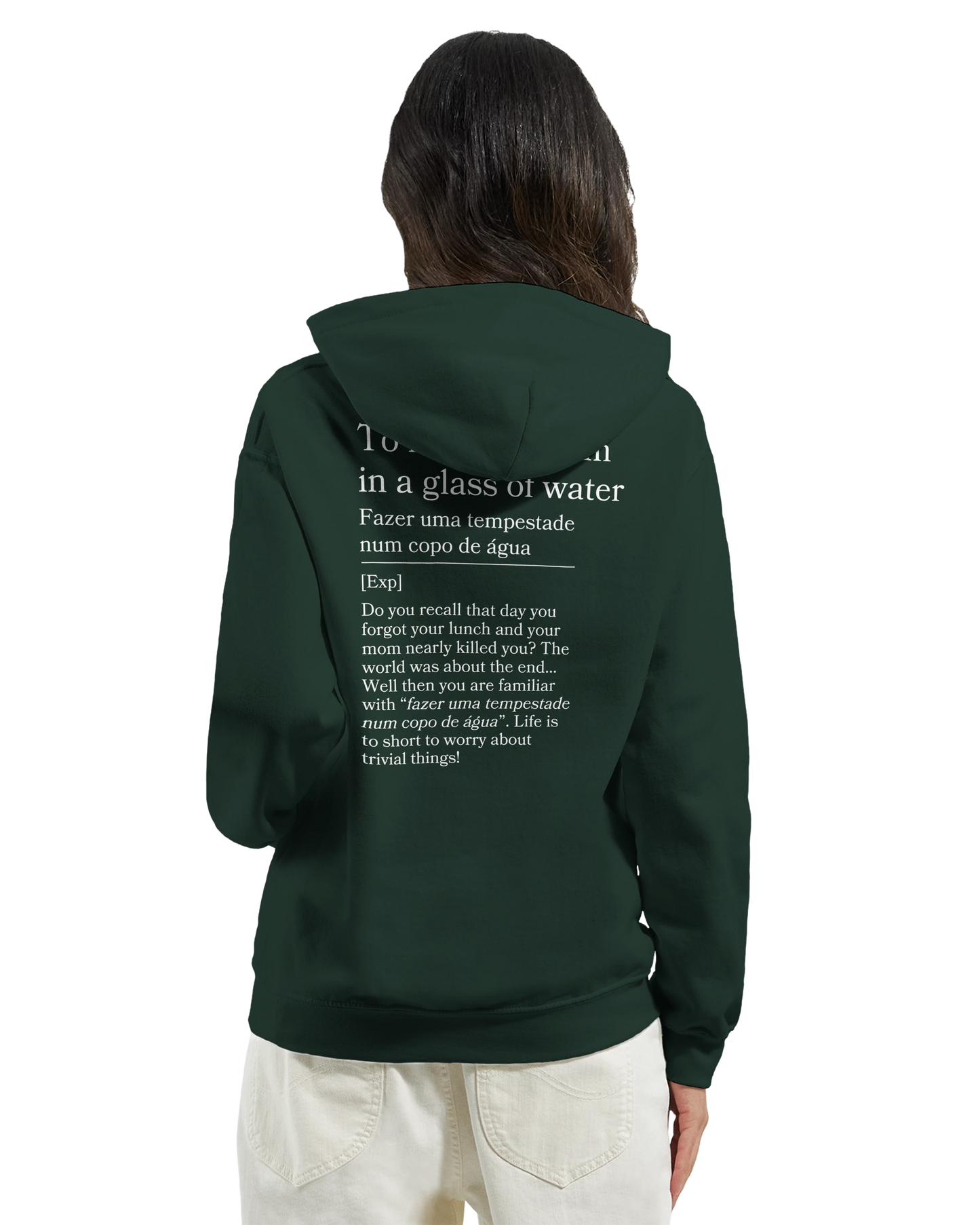 to make a storm in glass of water - Hoodie