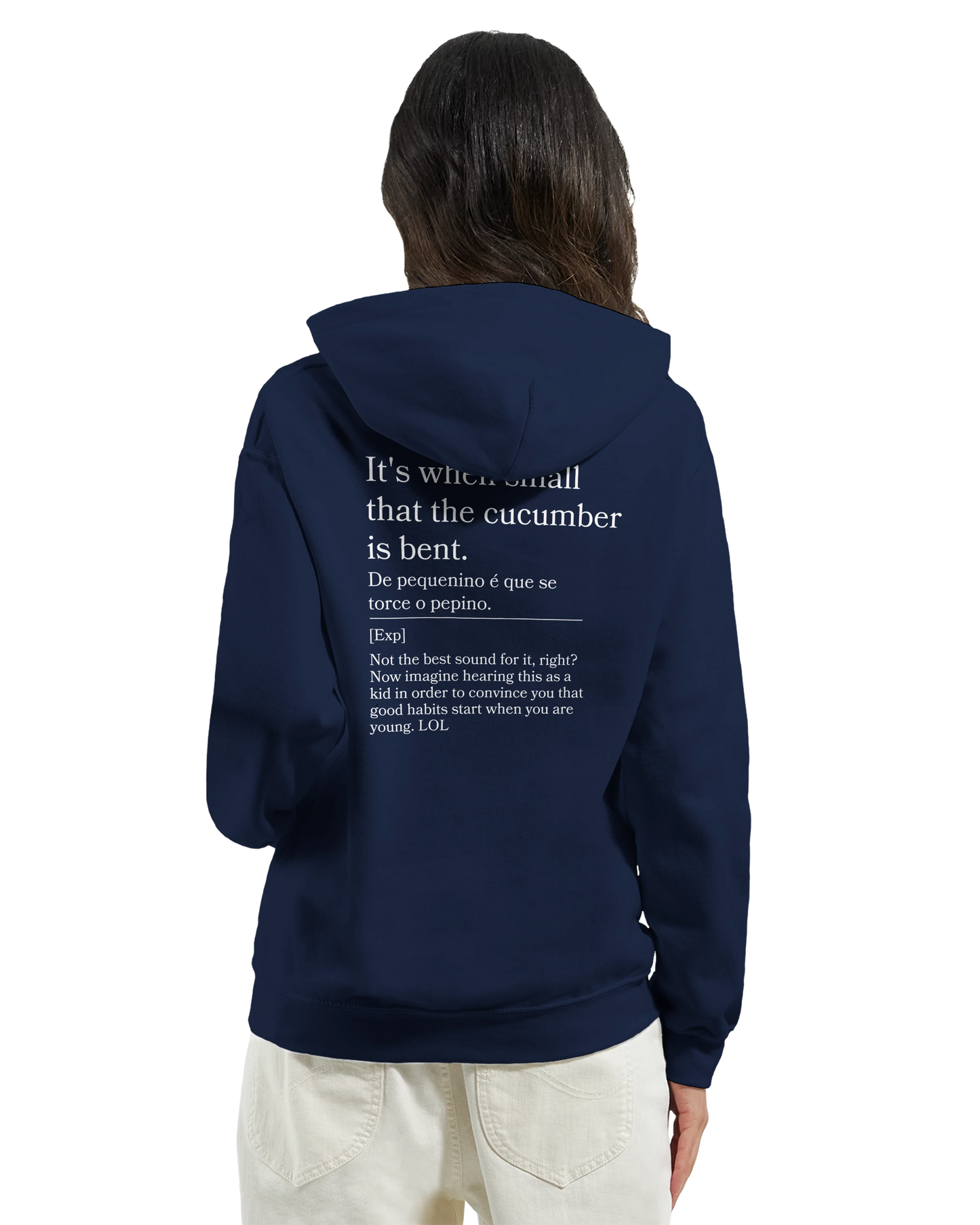 It's when small that the cucumber is bent - Hoodie