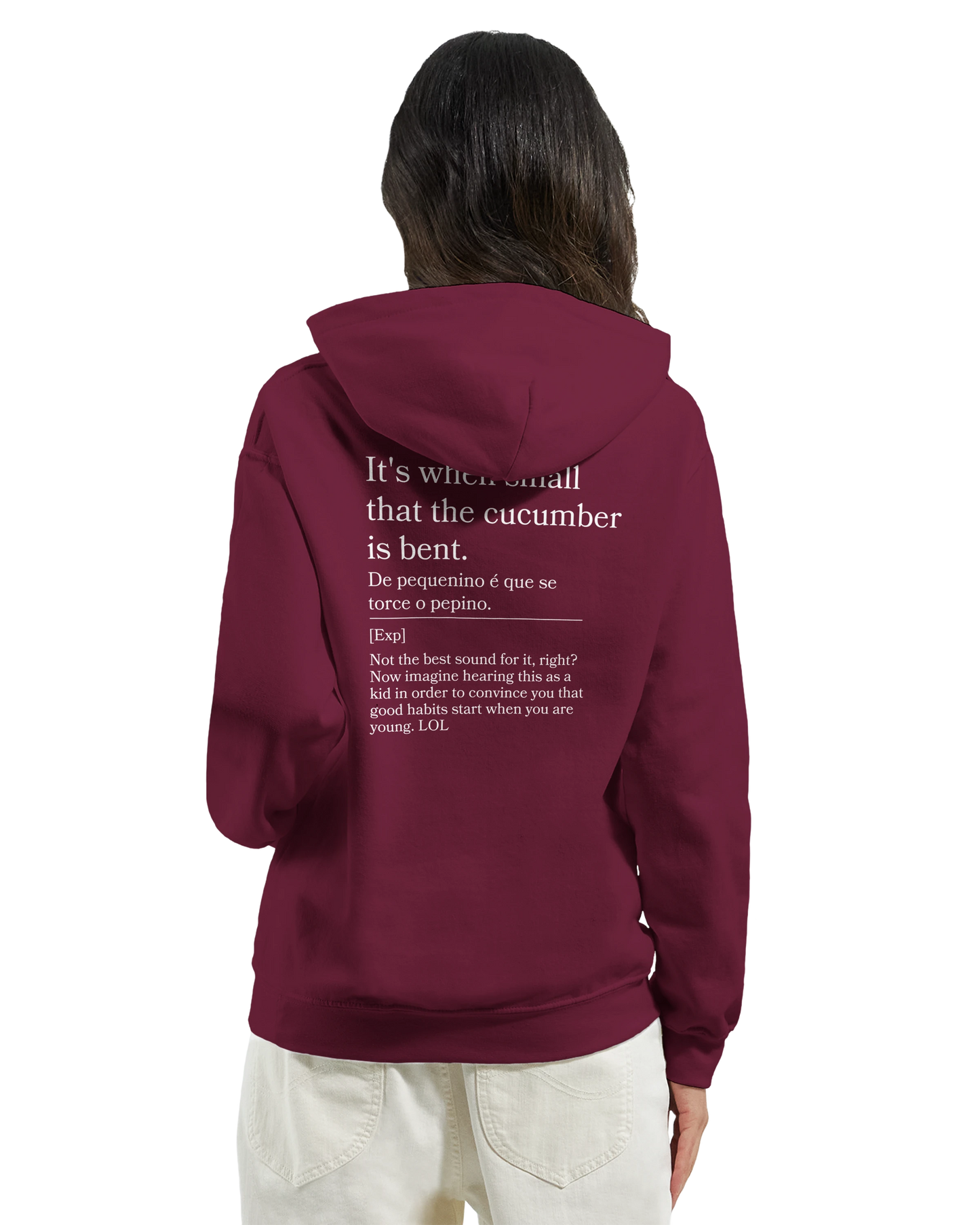It's when small that the cucumber is bent - Hoodie