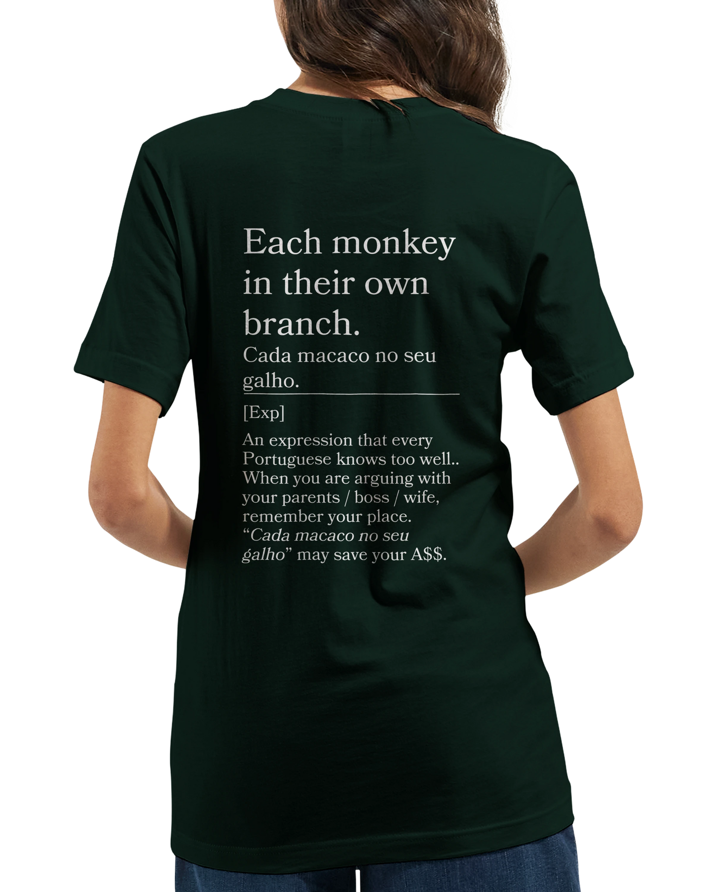 Each monkey in their own branch - T-shirt
