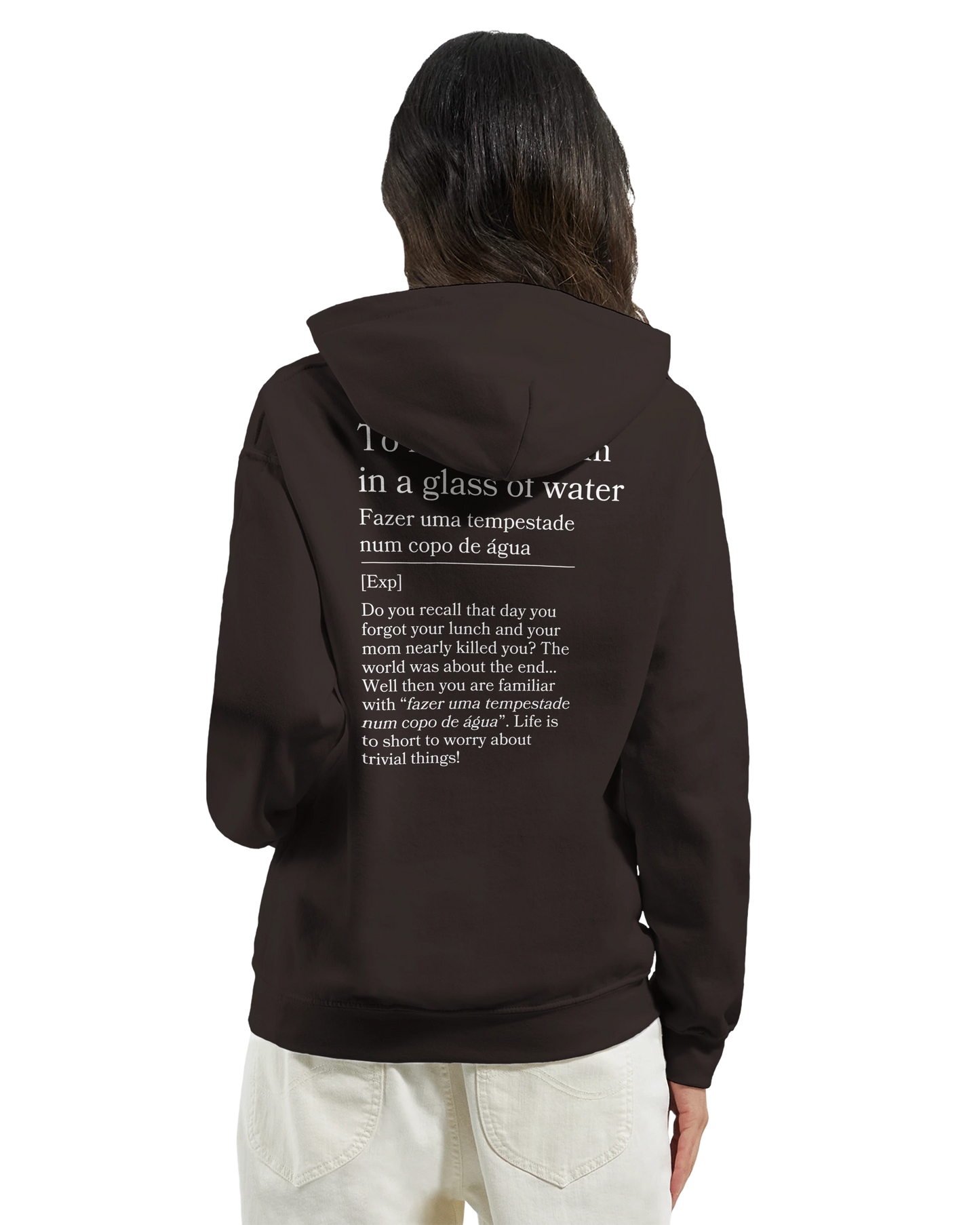 to make a storm in glass of water - Hoodie