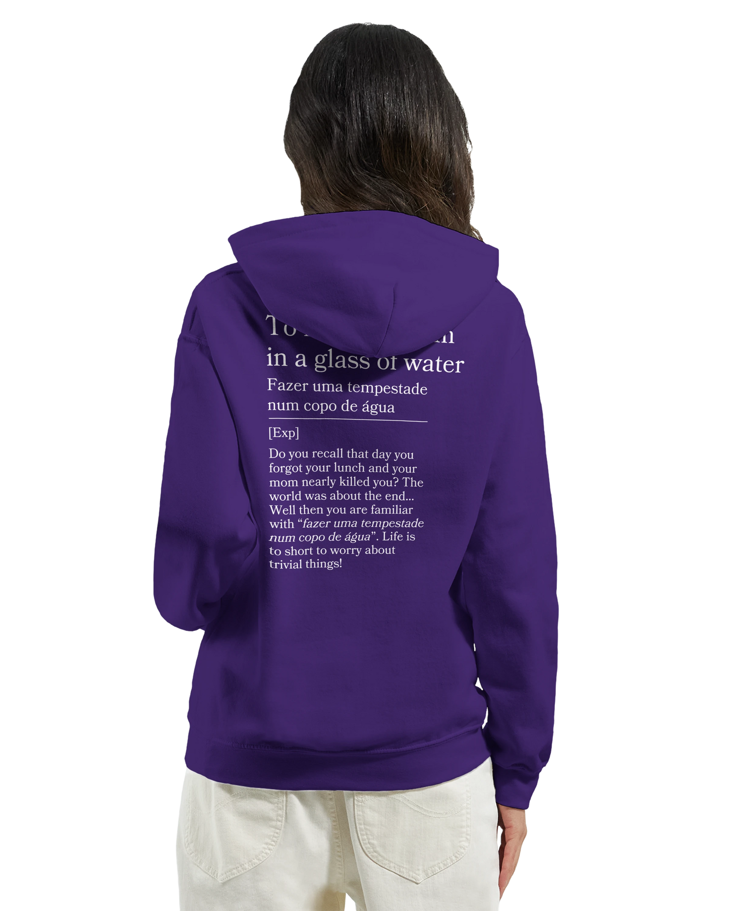 to make a storm in glass of water - Hoodie