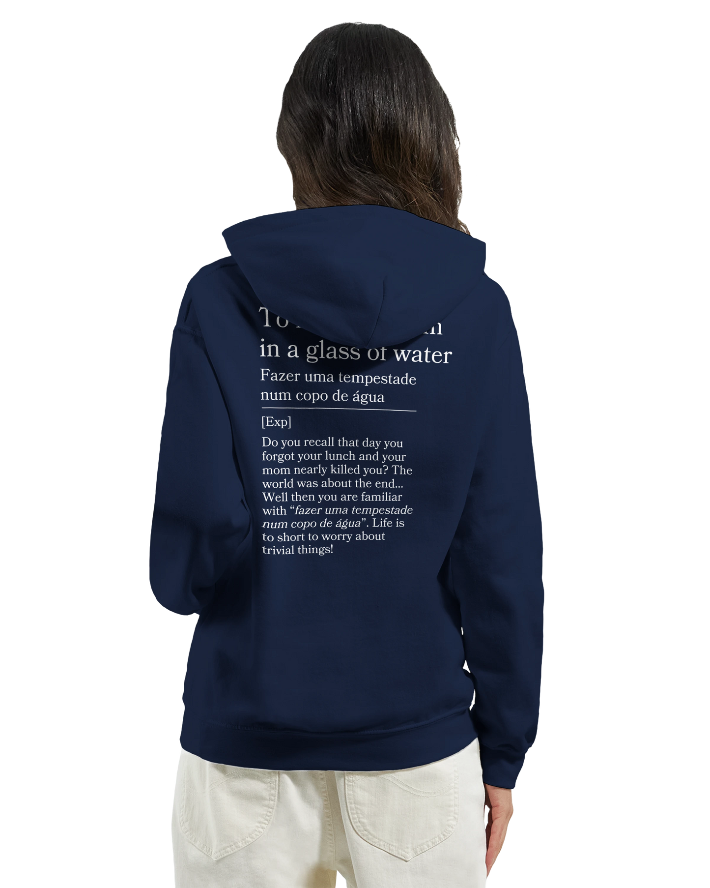 to make a storm in glass of water - Hoodie