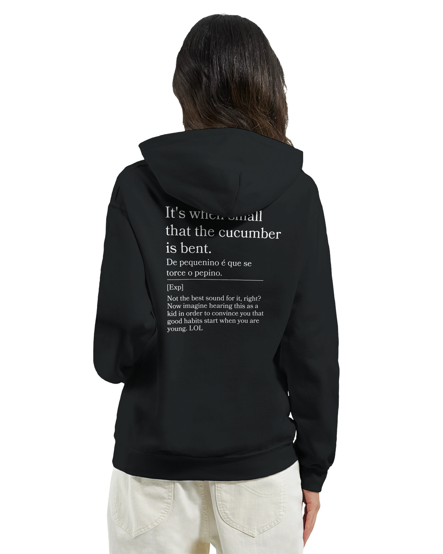 It's when small that the cucumber is bent - Hoodie