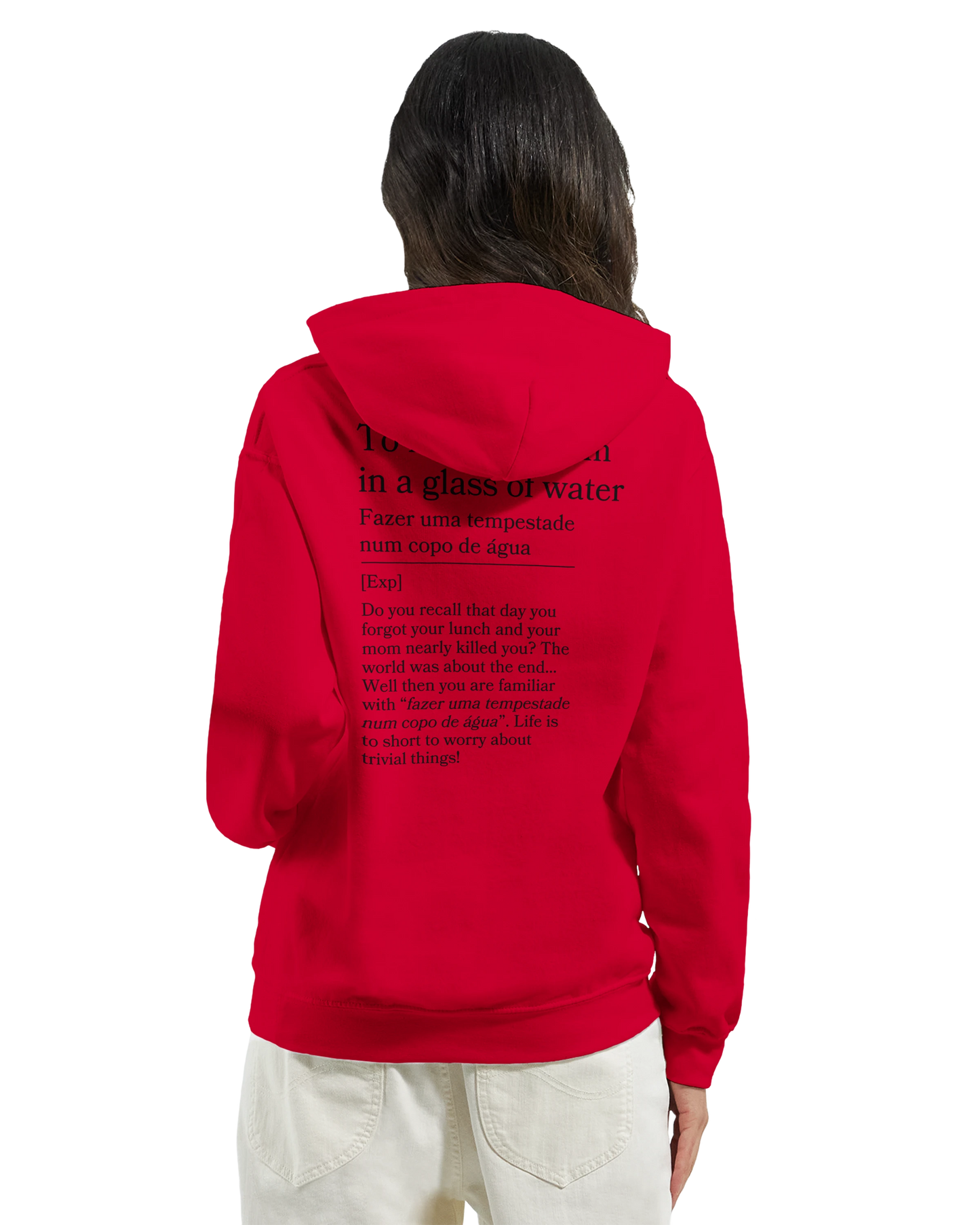 to make a storm in glass of water - Hoodie