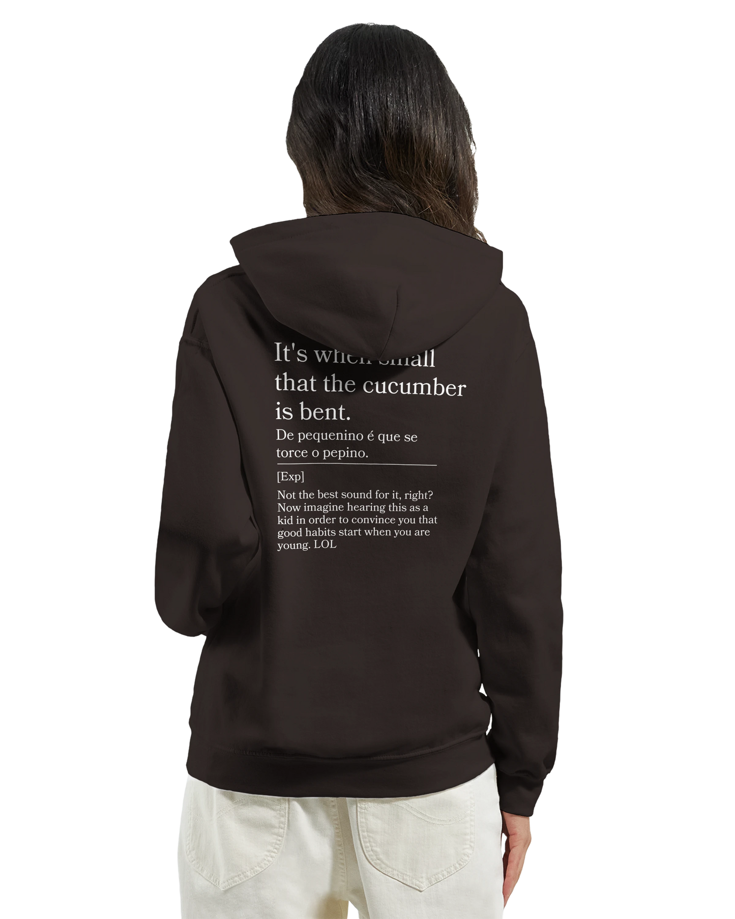 It's when small that the cucumber is bent - Hoodie