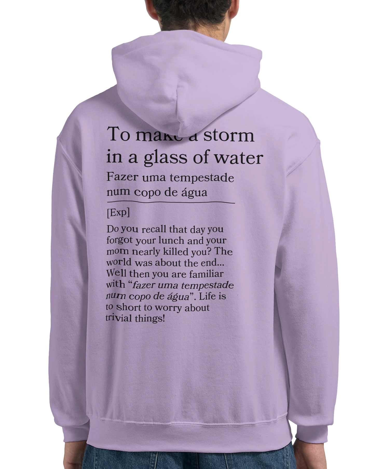 to make a storm in glass of water - Hoodie