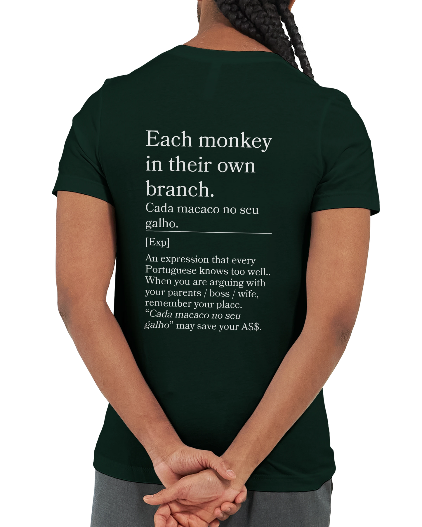 Each monkey in their own branch - T-shirt