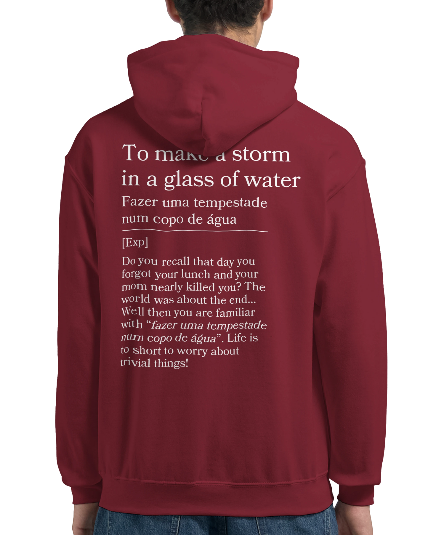 to make a storm in glass of water - Hoodie