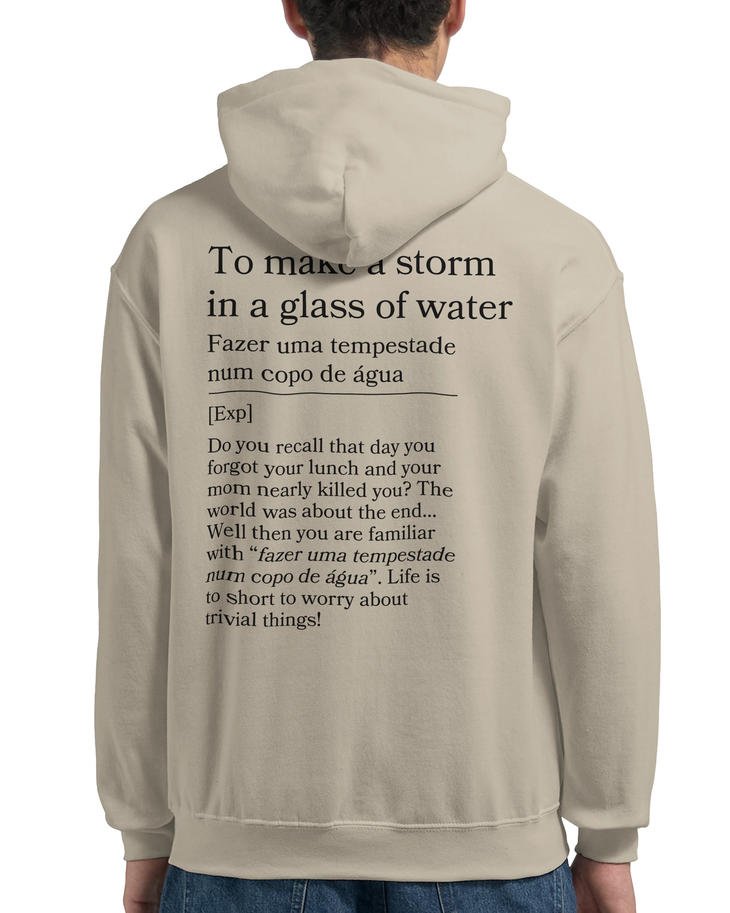 to make a storm in glass of water - Hoodie