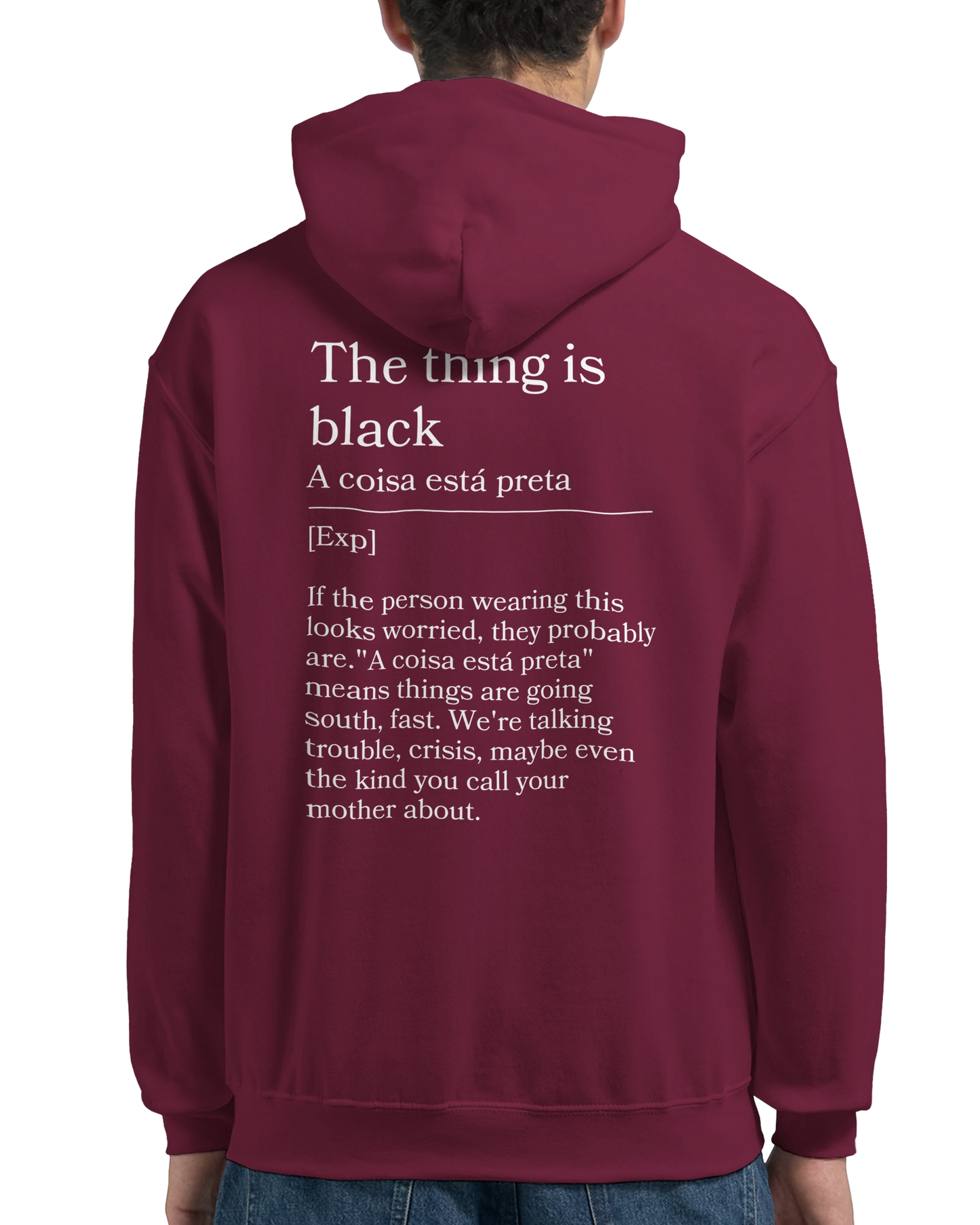 The thing is black - Hoodie