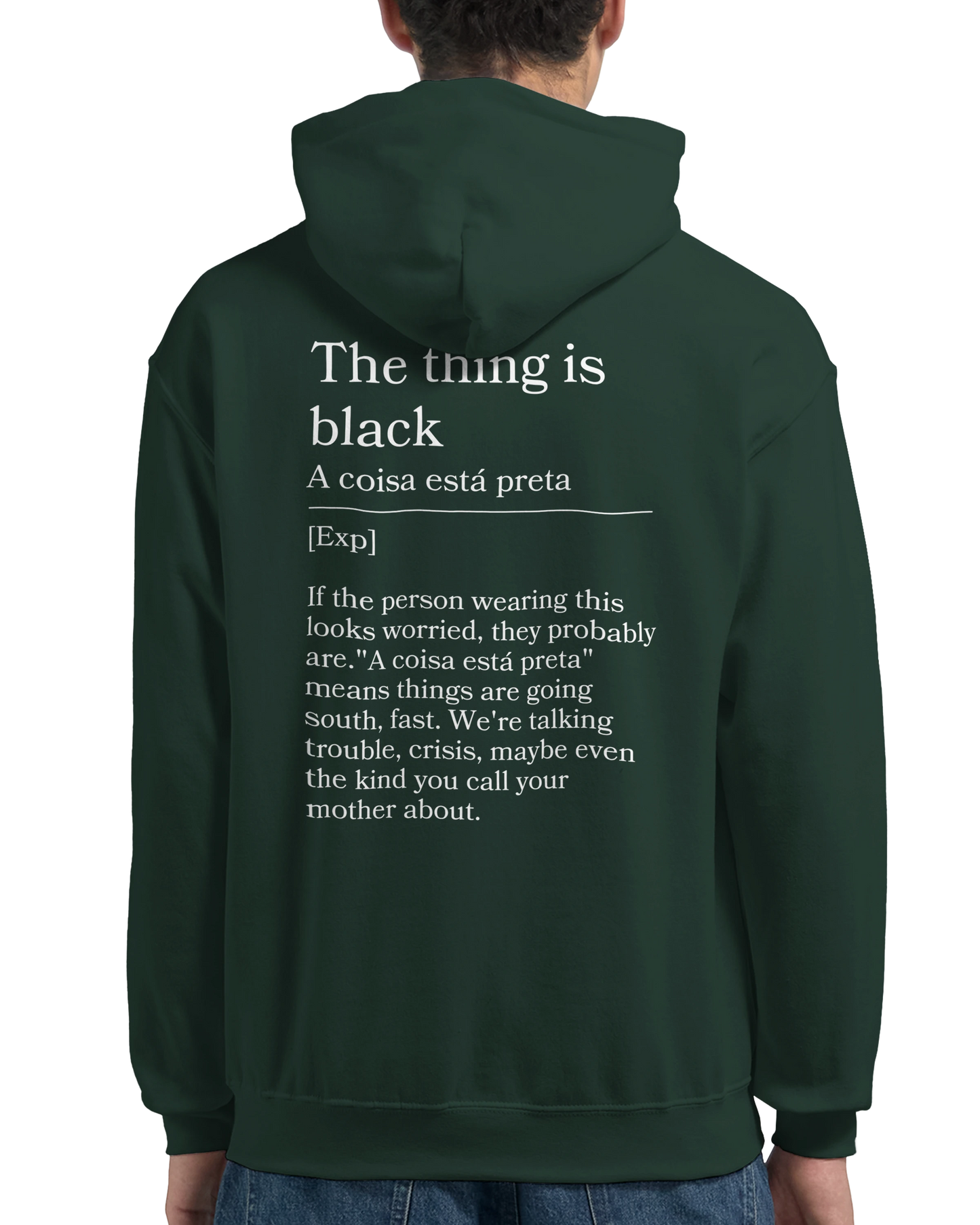 The thing is black - Hoodie