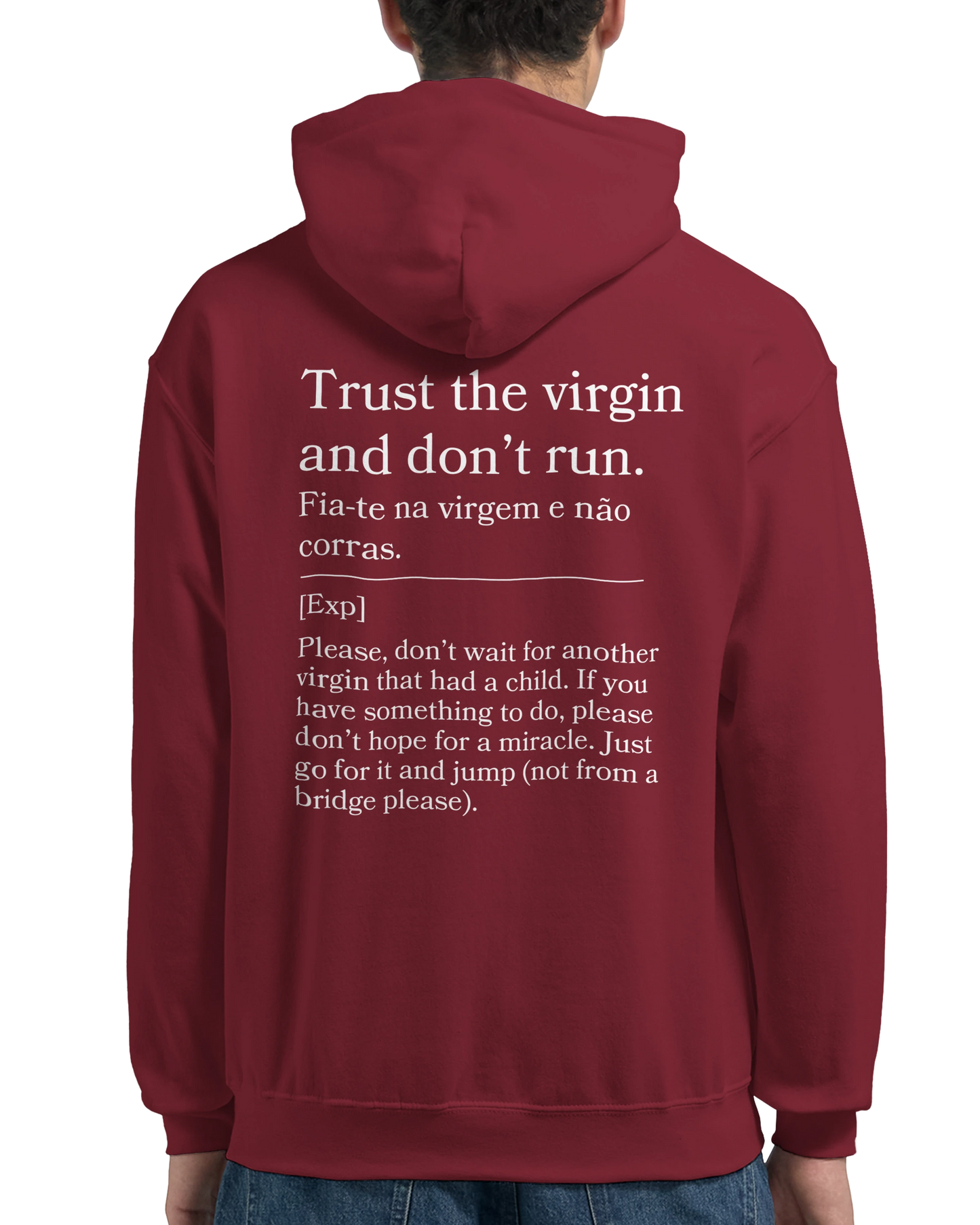 Trust the virgin and don't run - Hoodie