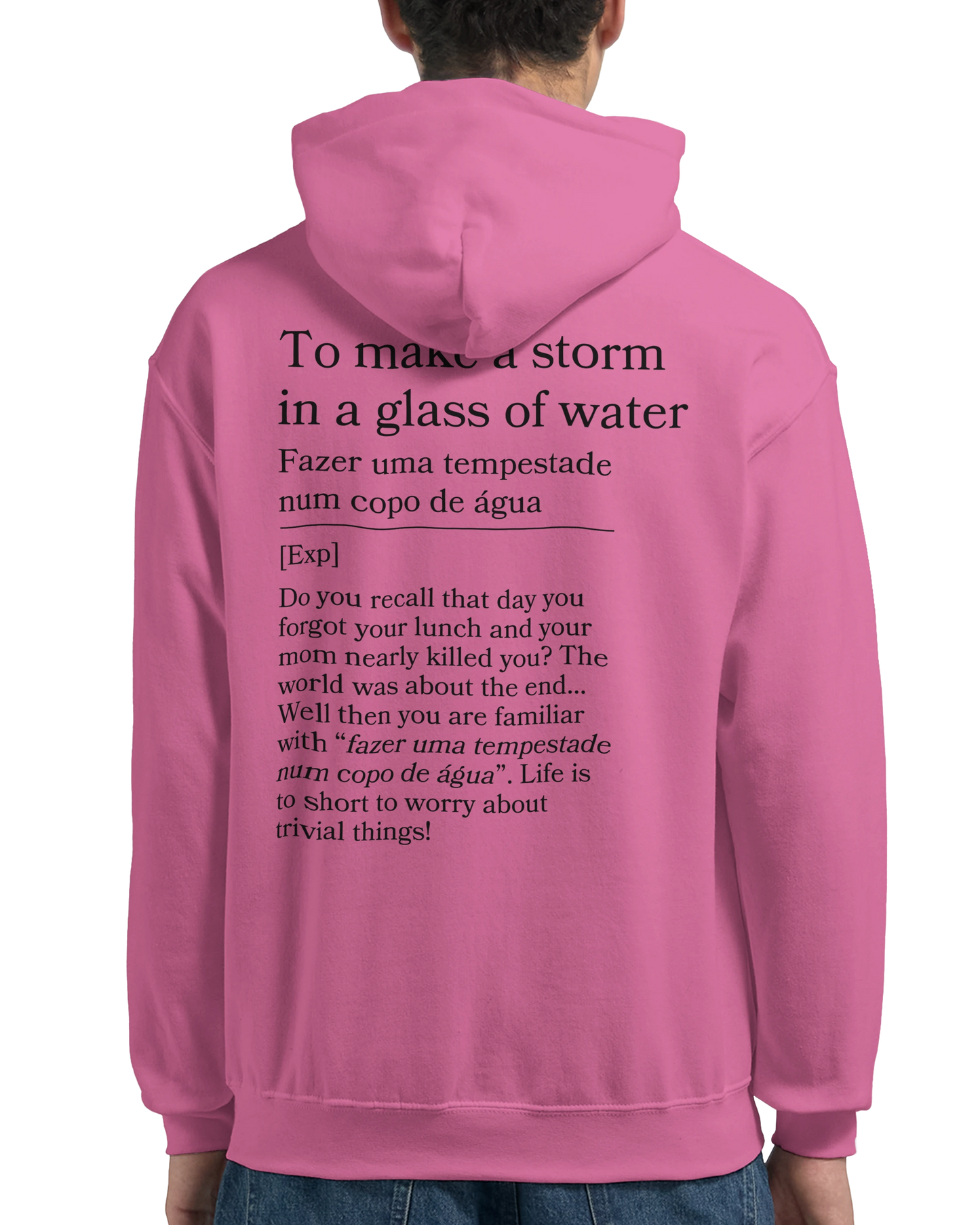 to make a storm in glass of water - Hoodie