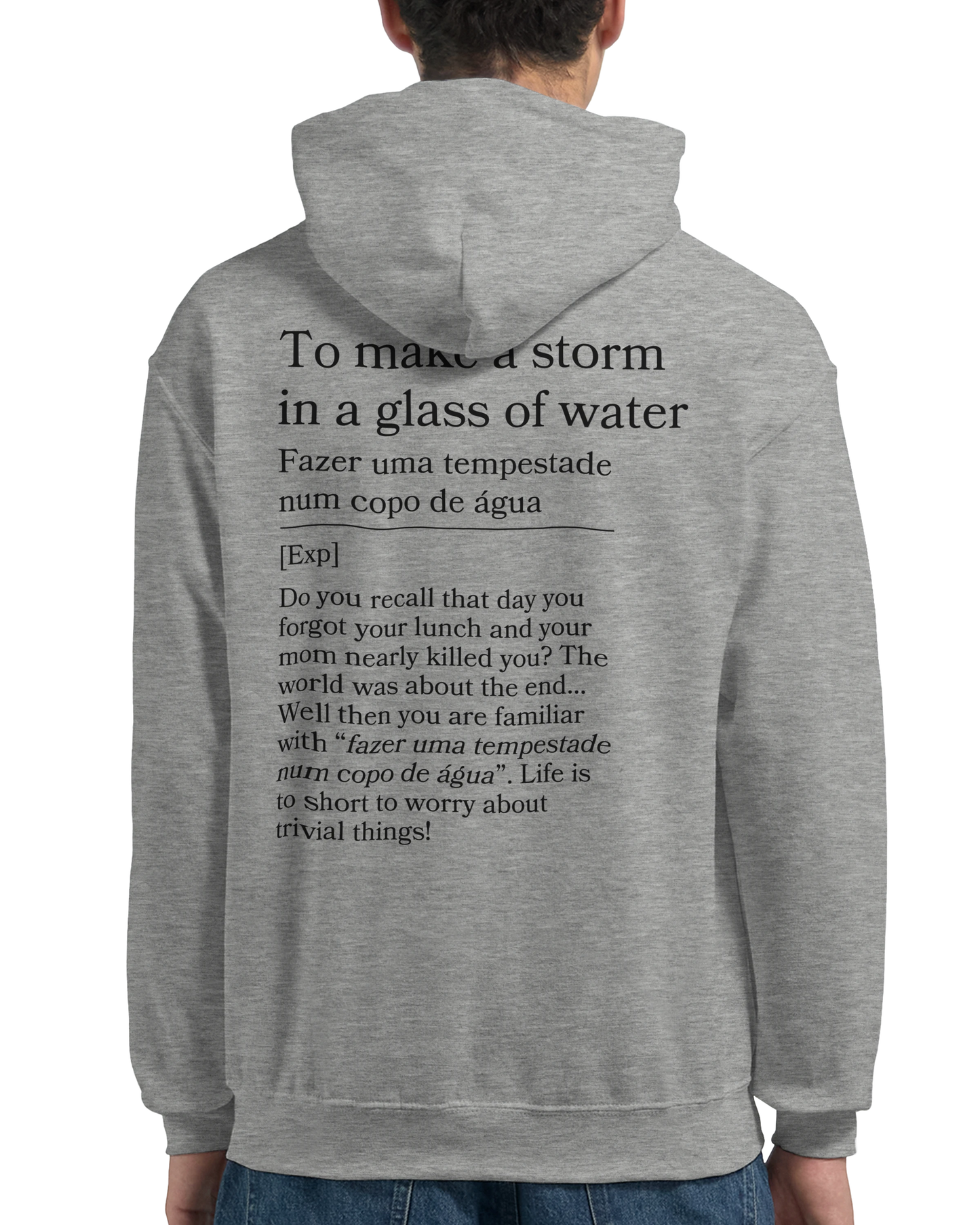 to make a storm in glass of water - Hoodie
