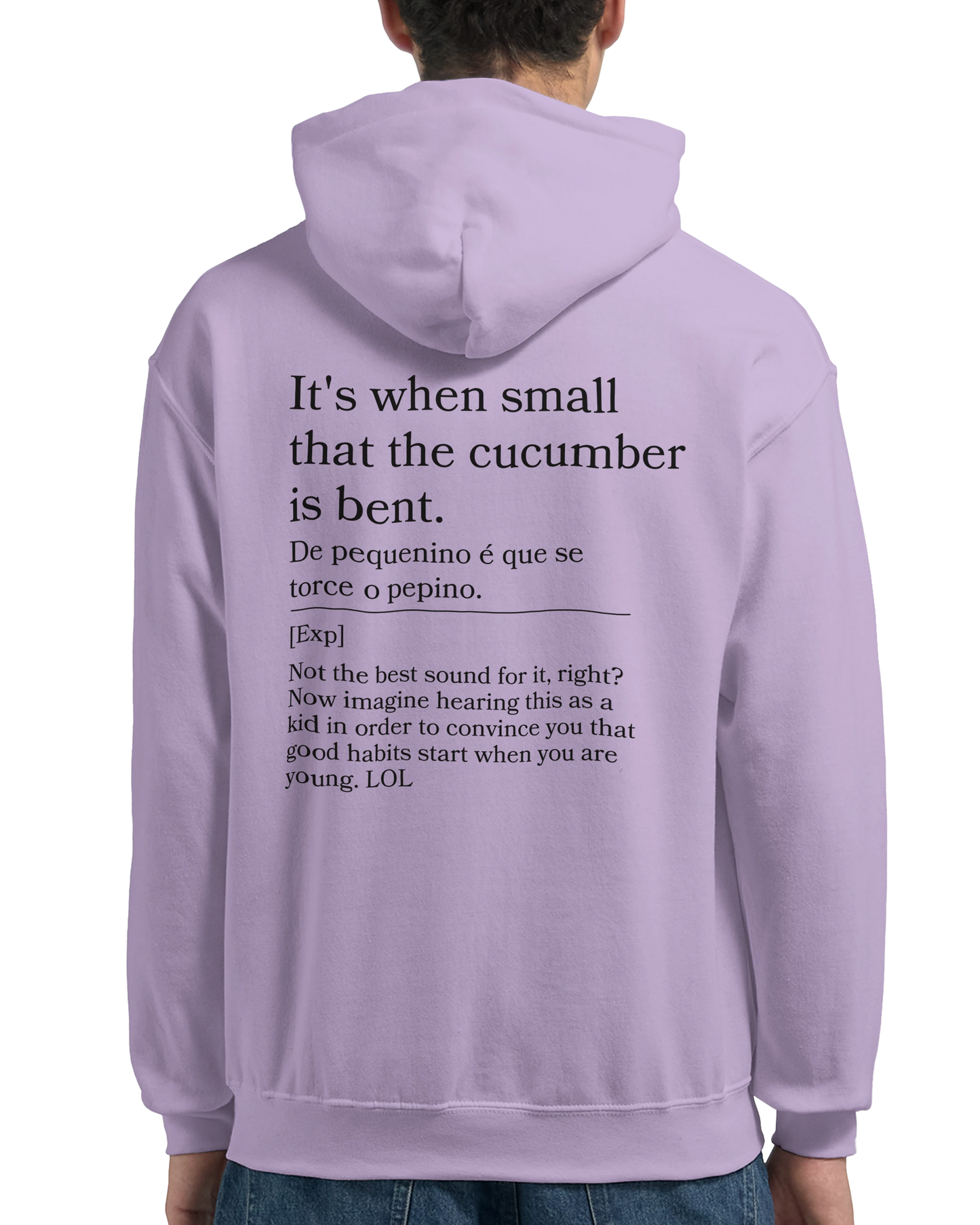 It's when small that the cucumber is bent - Hoodie