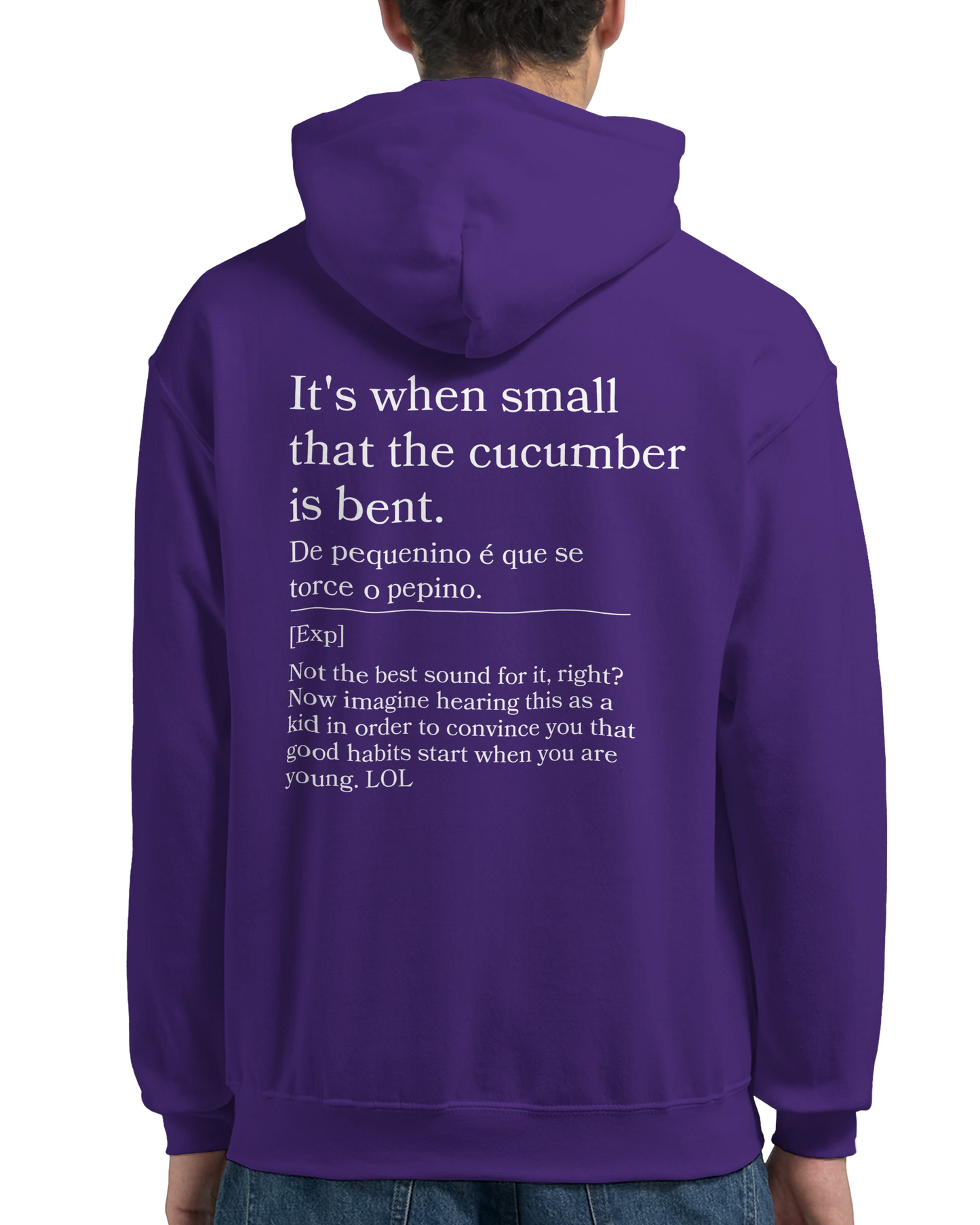 It's when small that the cucumber is bent - Hoodie