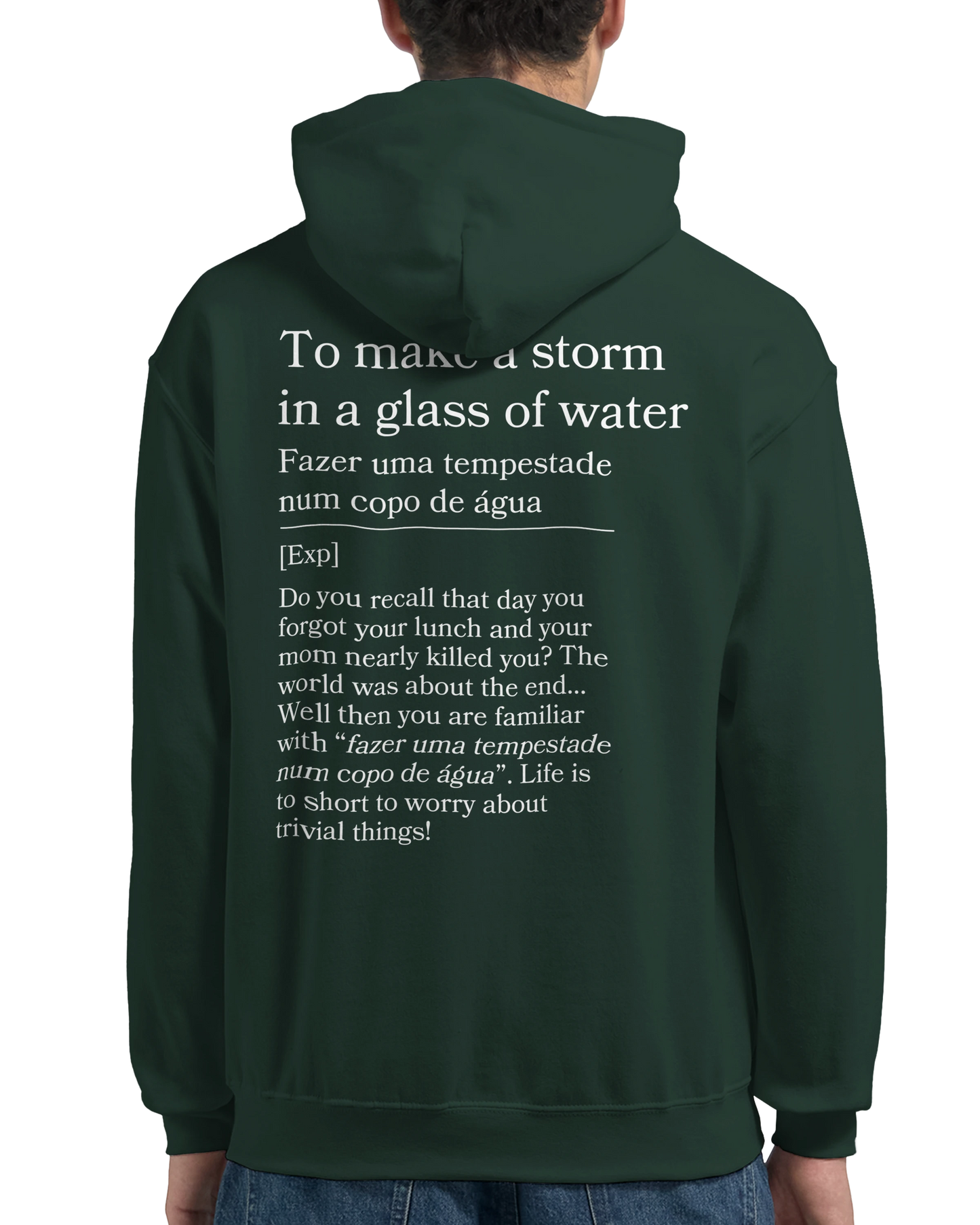 to make a storm in glass of water - Hoodie