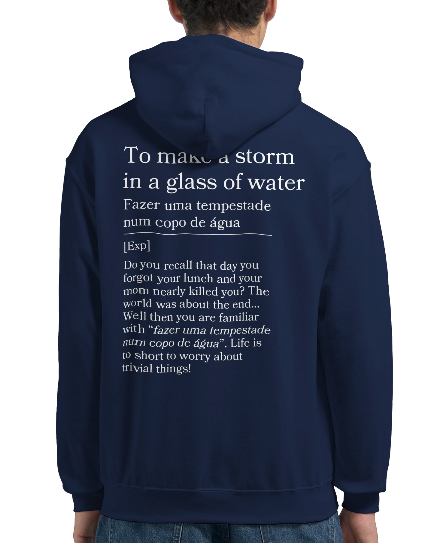 to make a storm in glass of water - Hoodie